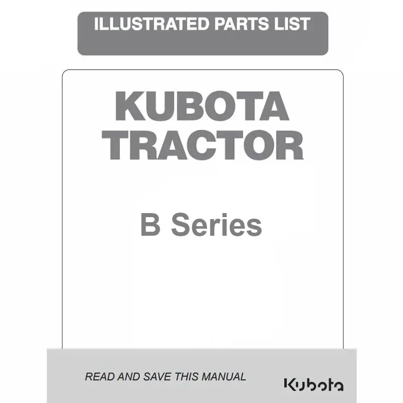 Kubota B-Series Parts Catalogs