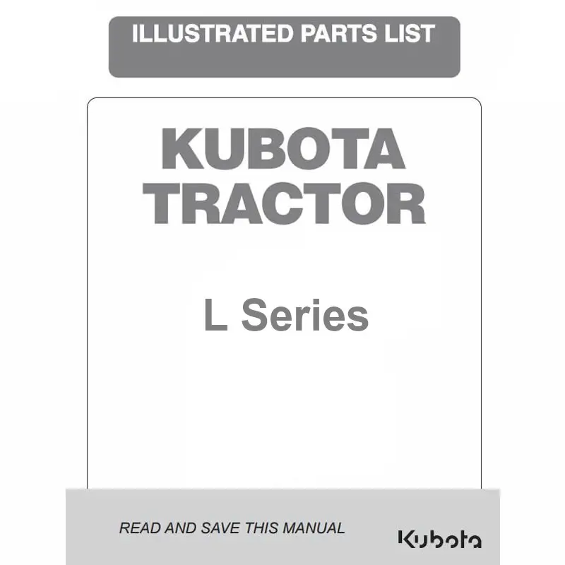 Kubota L-Series Kubota Parts Catalogs