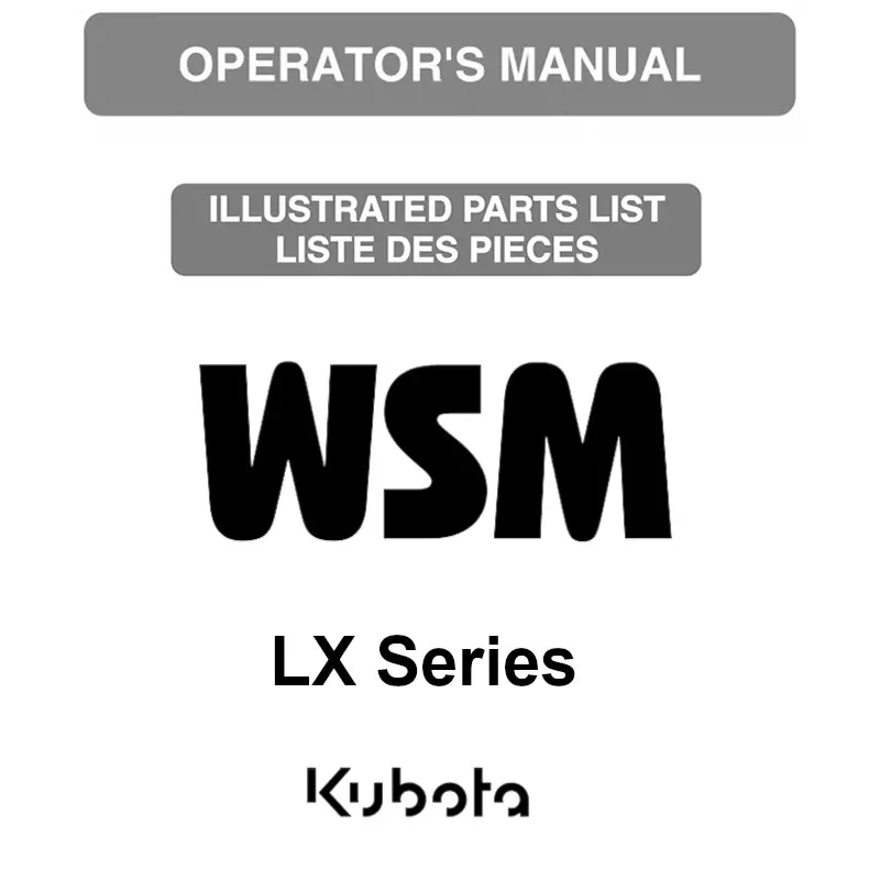 Kubota LX Series Manuals