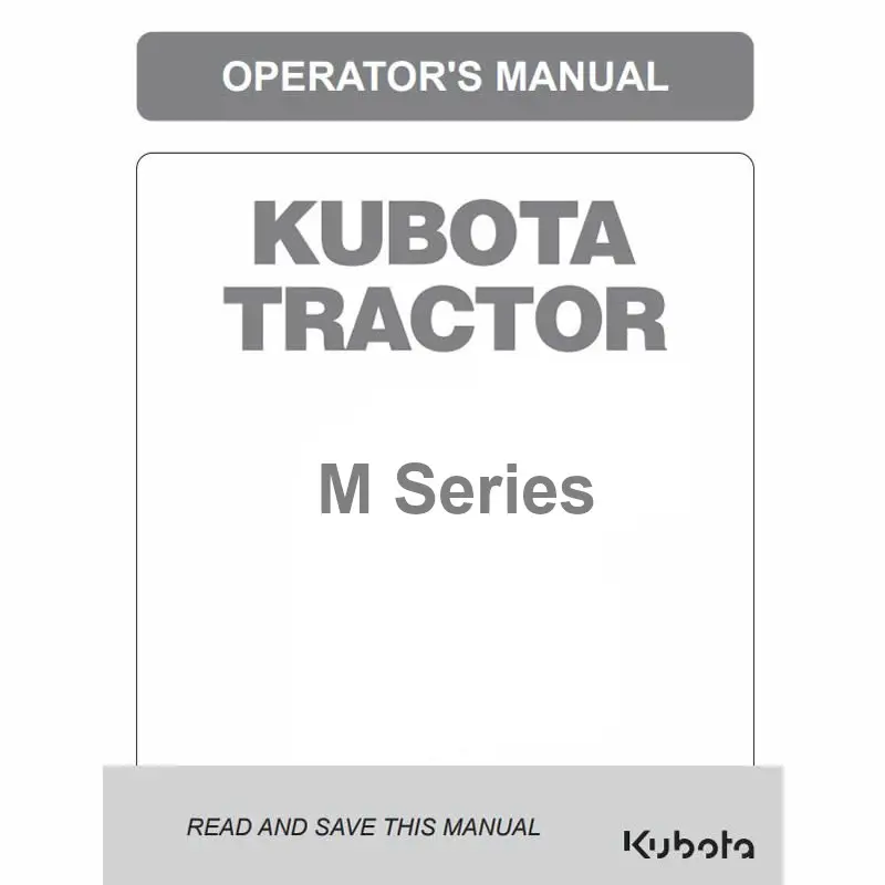 Kubota M-Series Owners Manuals