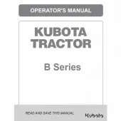 Kubota B-Series Operators Manuals