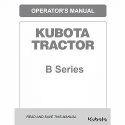 Kubota B-Series Operators Manuals