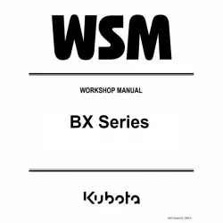Kubota BX-Series Shop Manuals