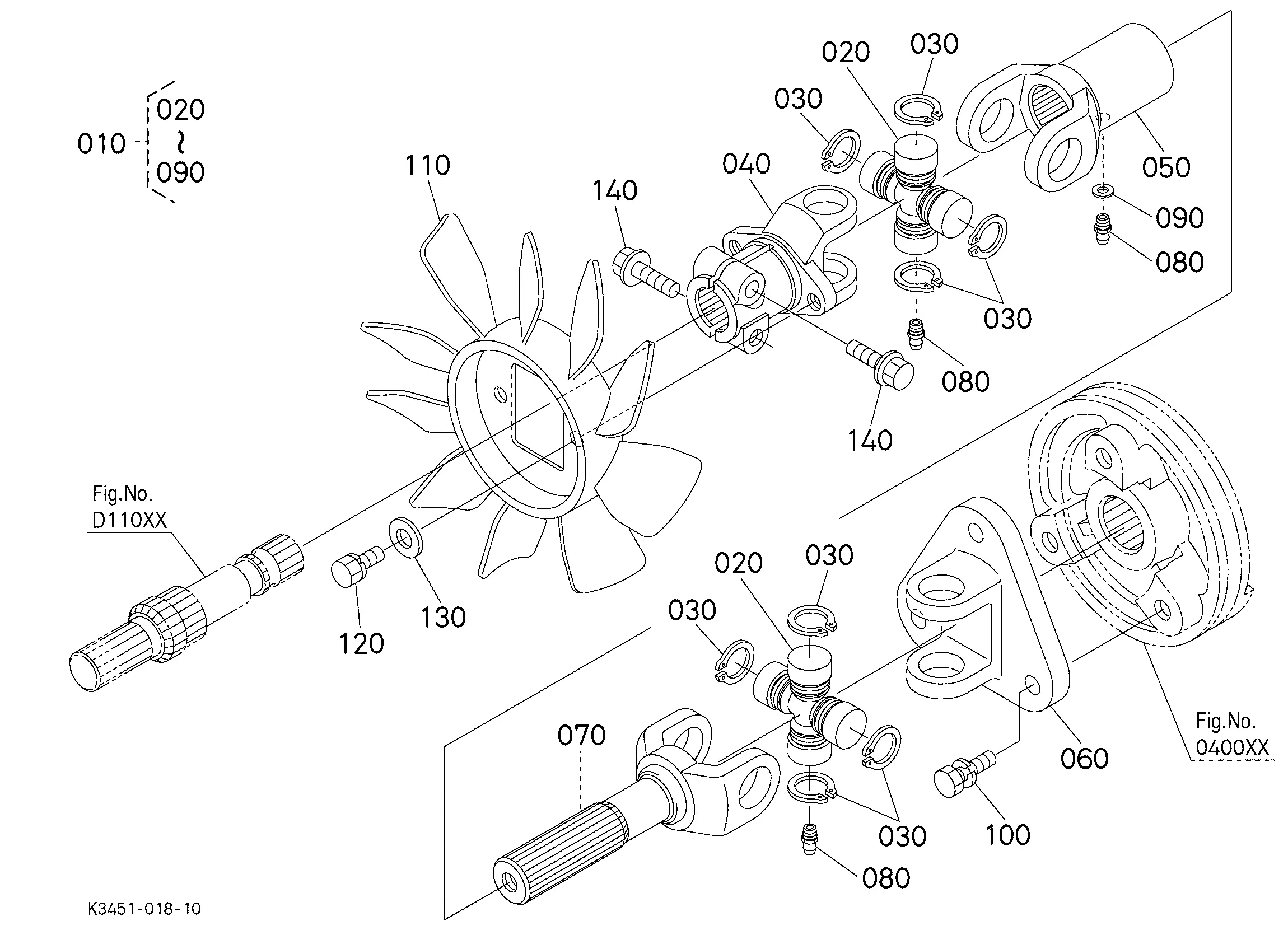 Kubota ZD1511LF Parts Diagrams