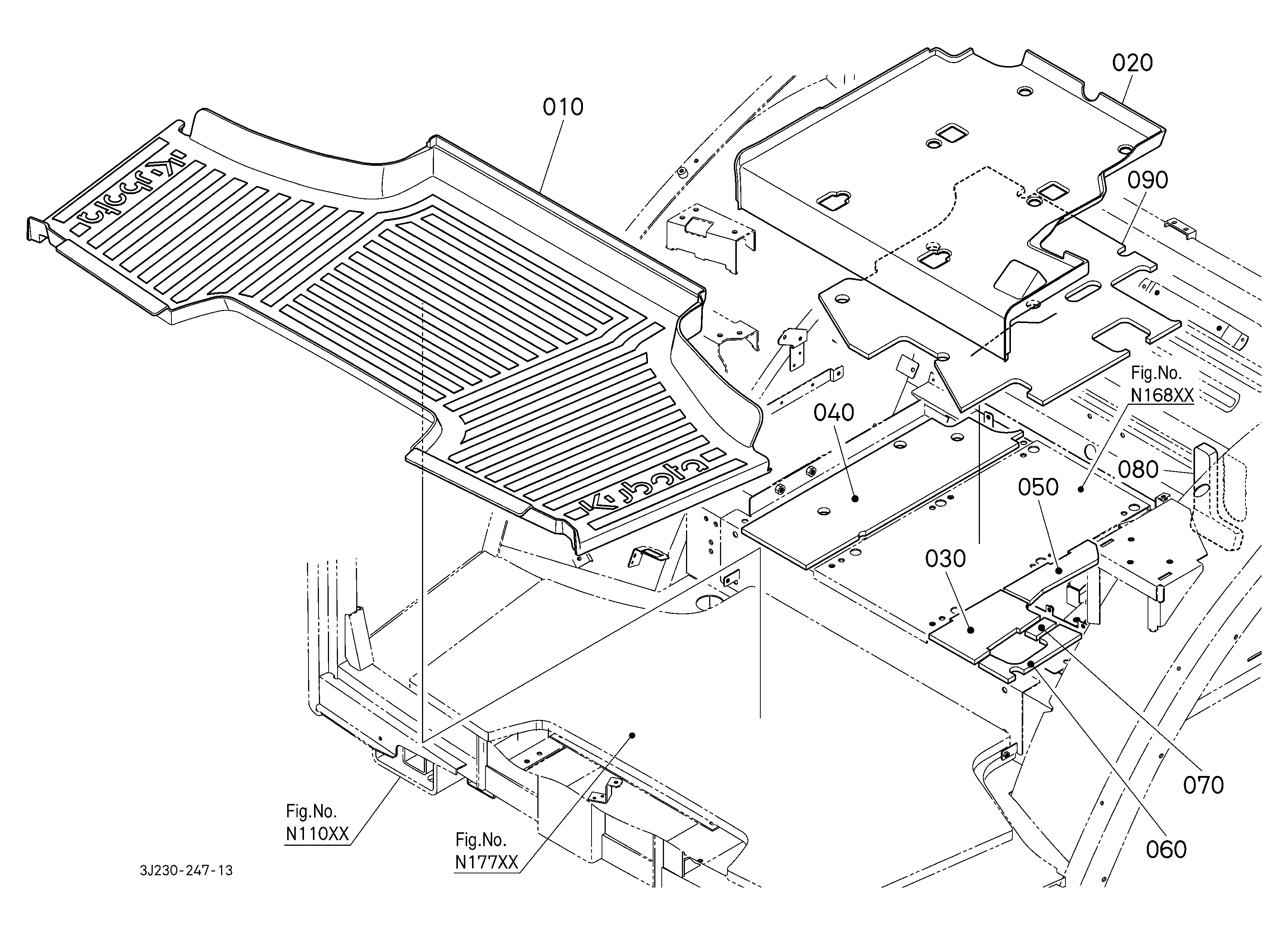 ひよページ Kubota M7-131PB Parts Diagrams