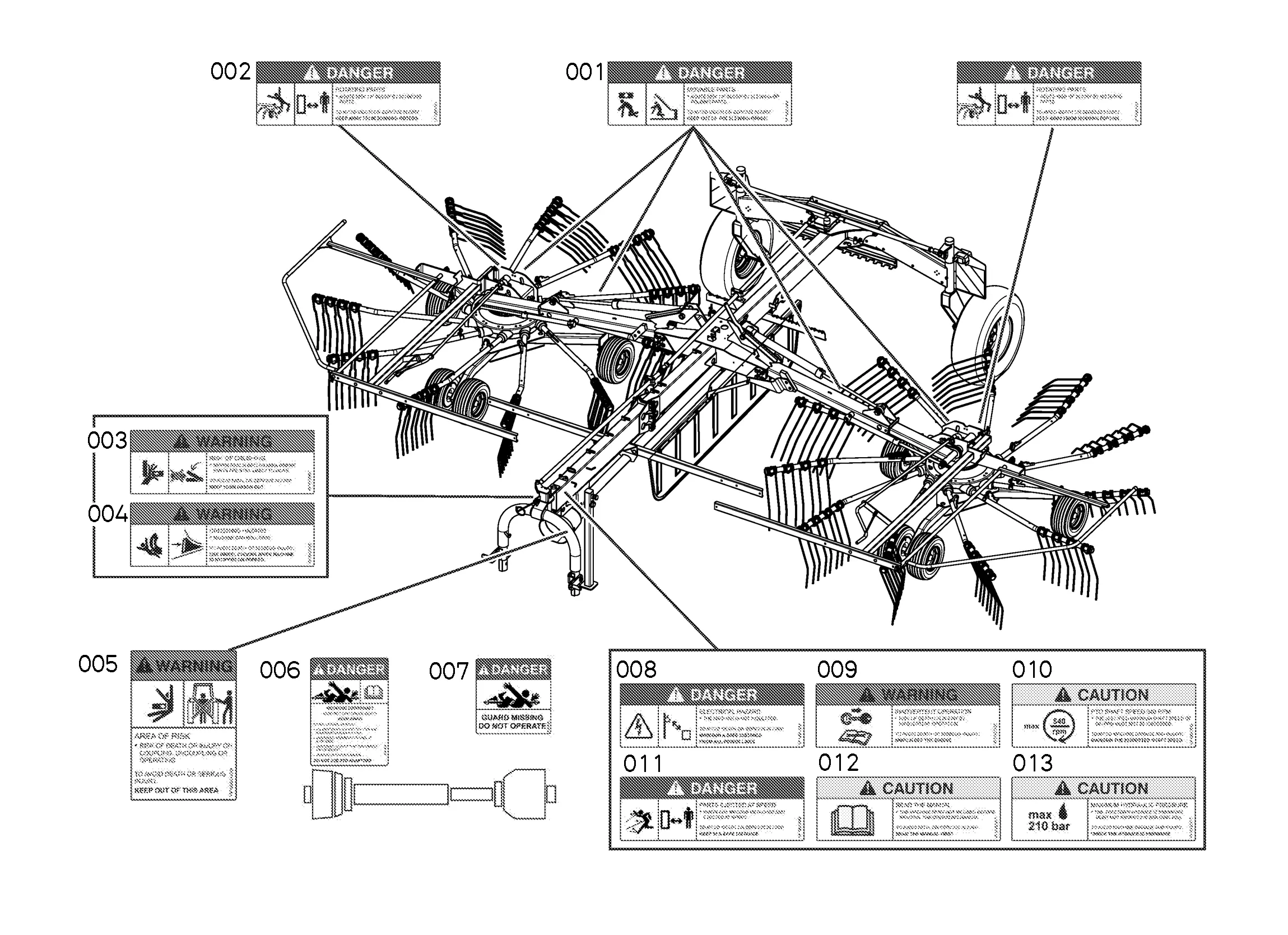 Kubota RA2072 Parts Diagrams