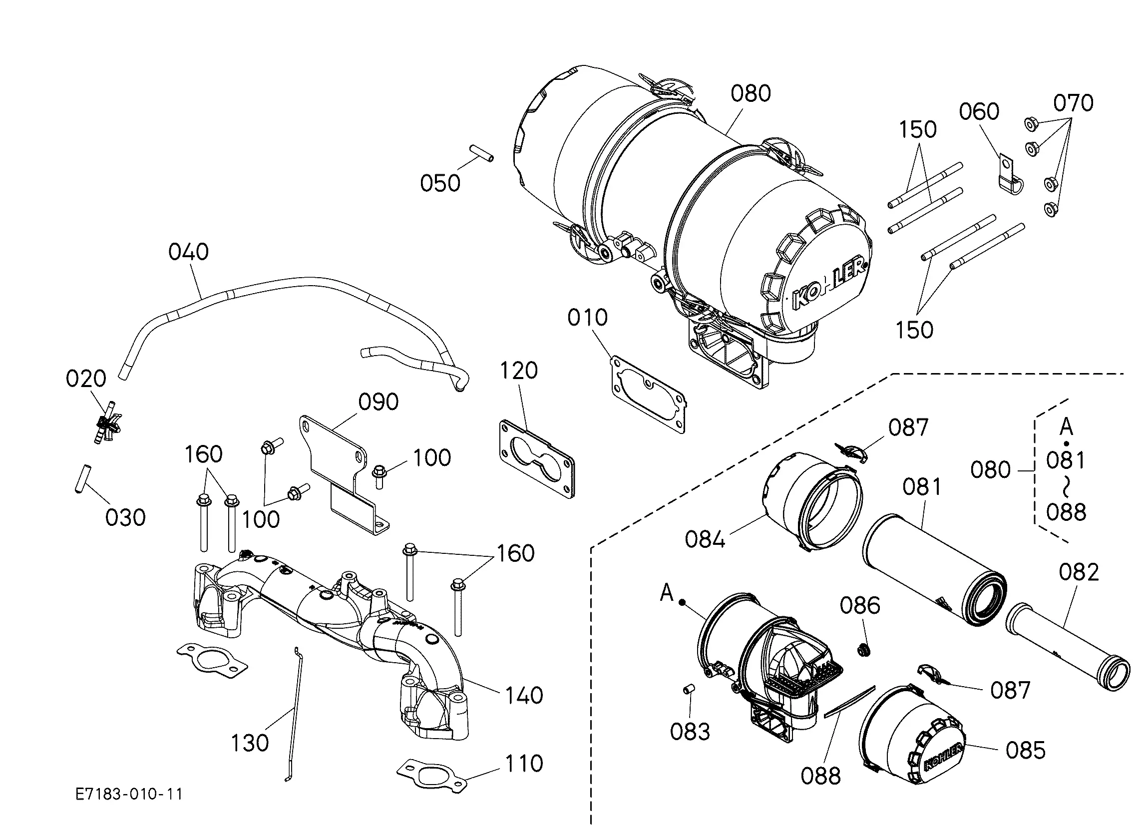 Kubota Z723KH-2 Parts Diagrams