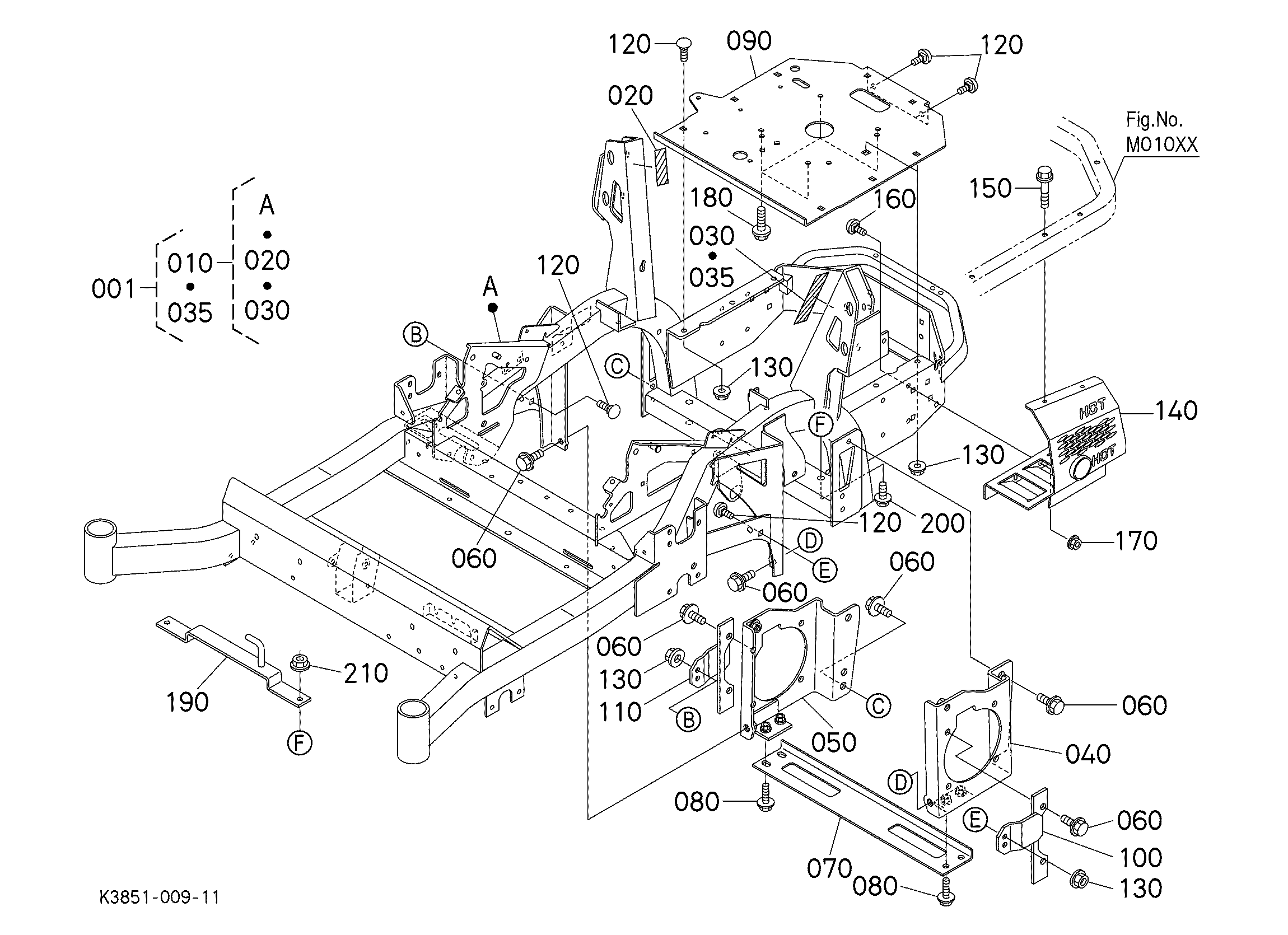Kubota Z724XKW-2 Parts Diagrams