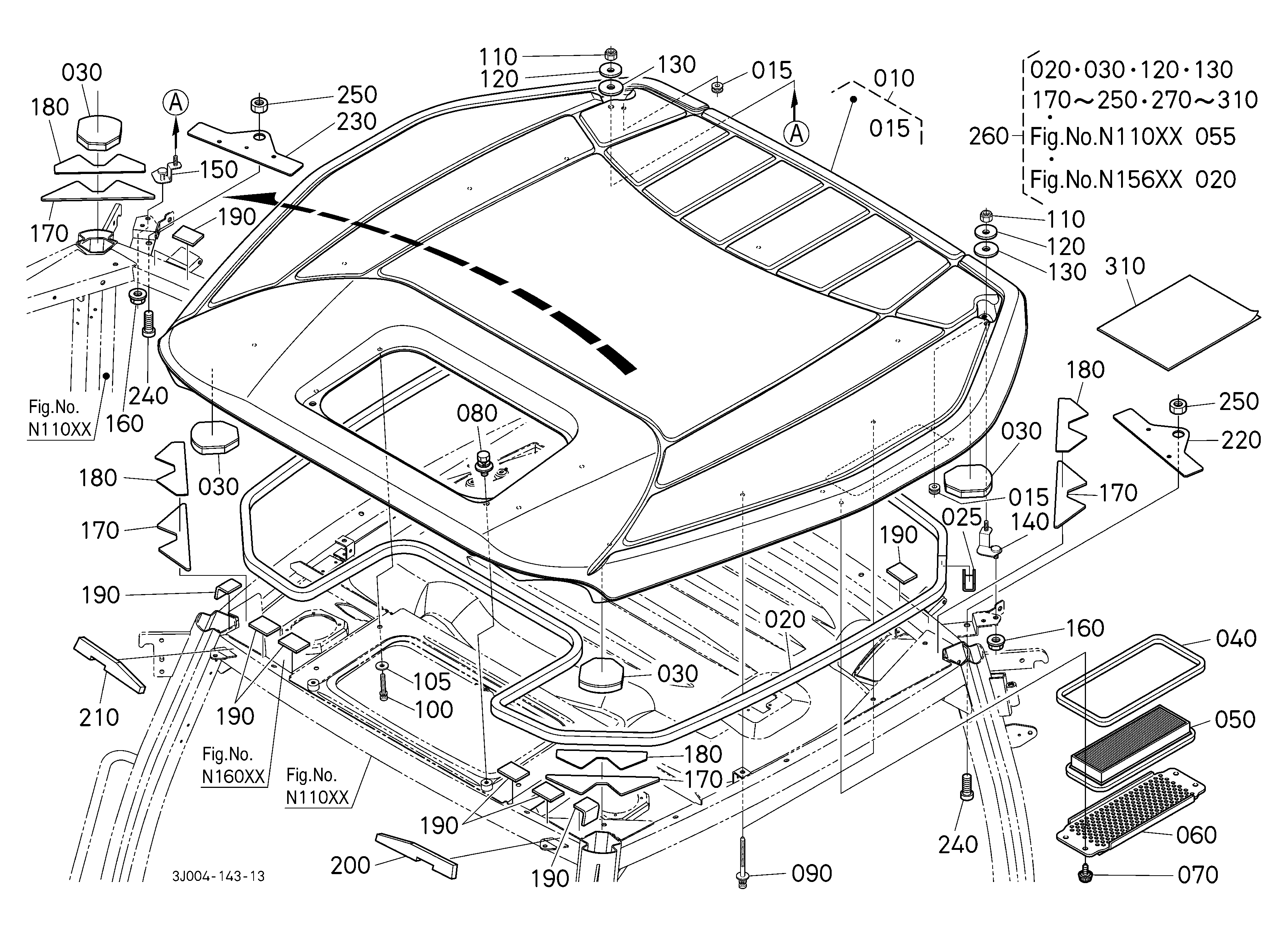 Kubota M7-152P Parts Diagrams