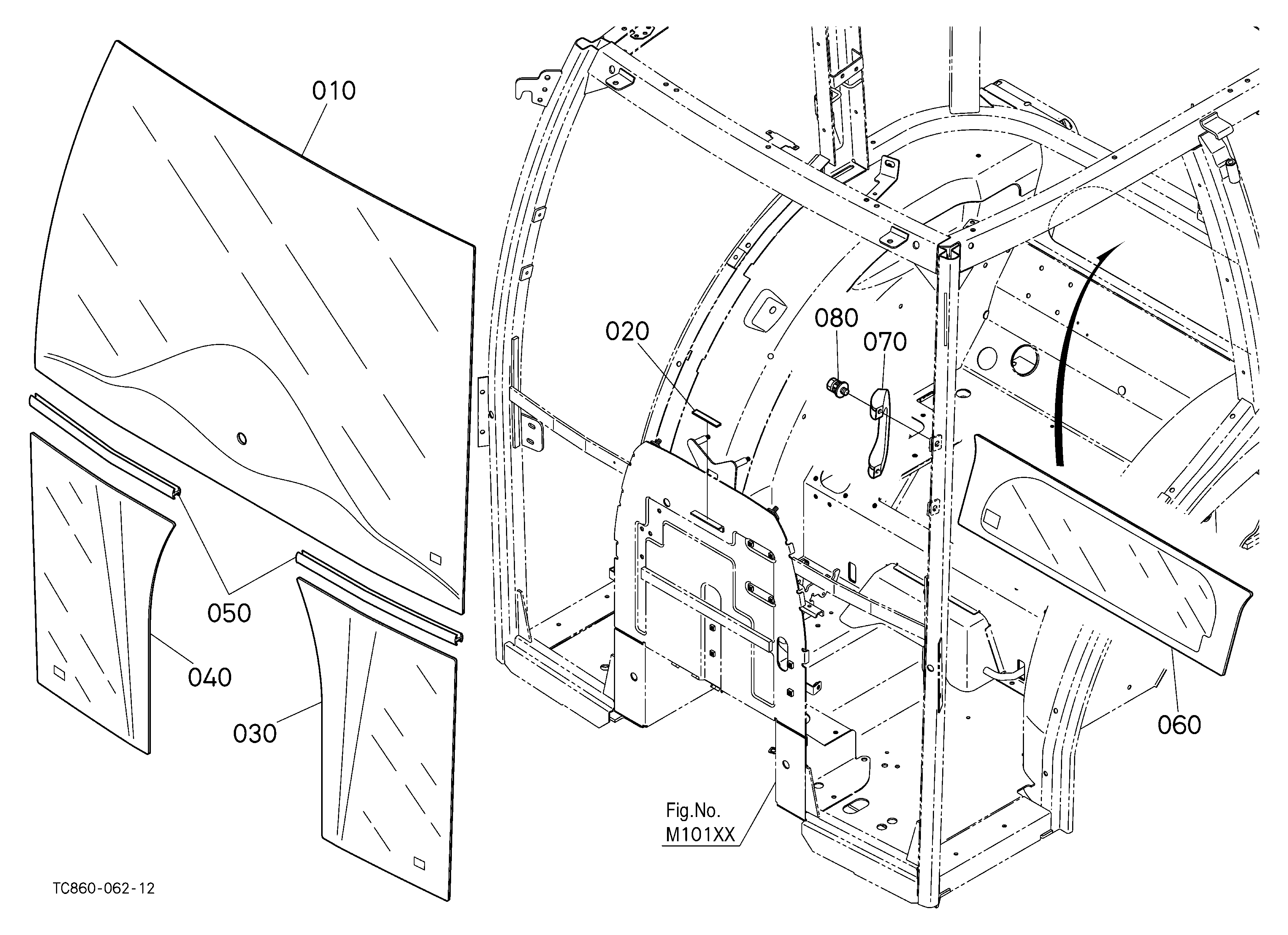 Kubota MX5400HSTC Parts Diagrams