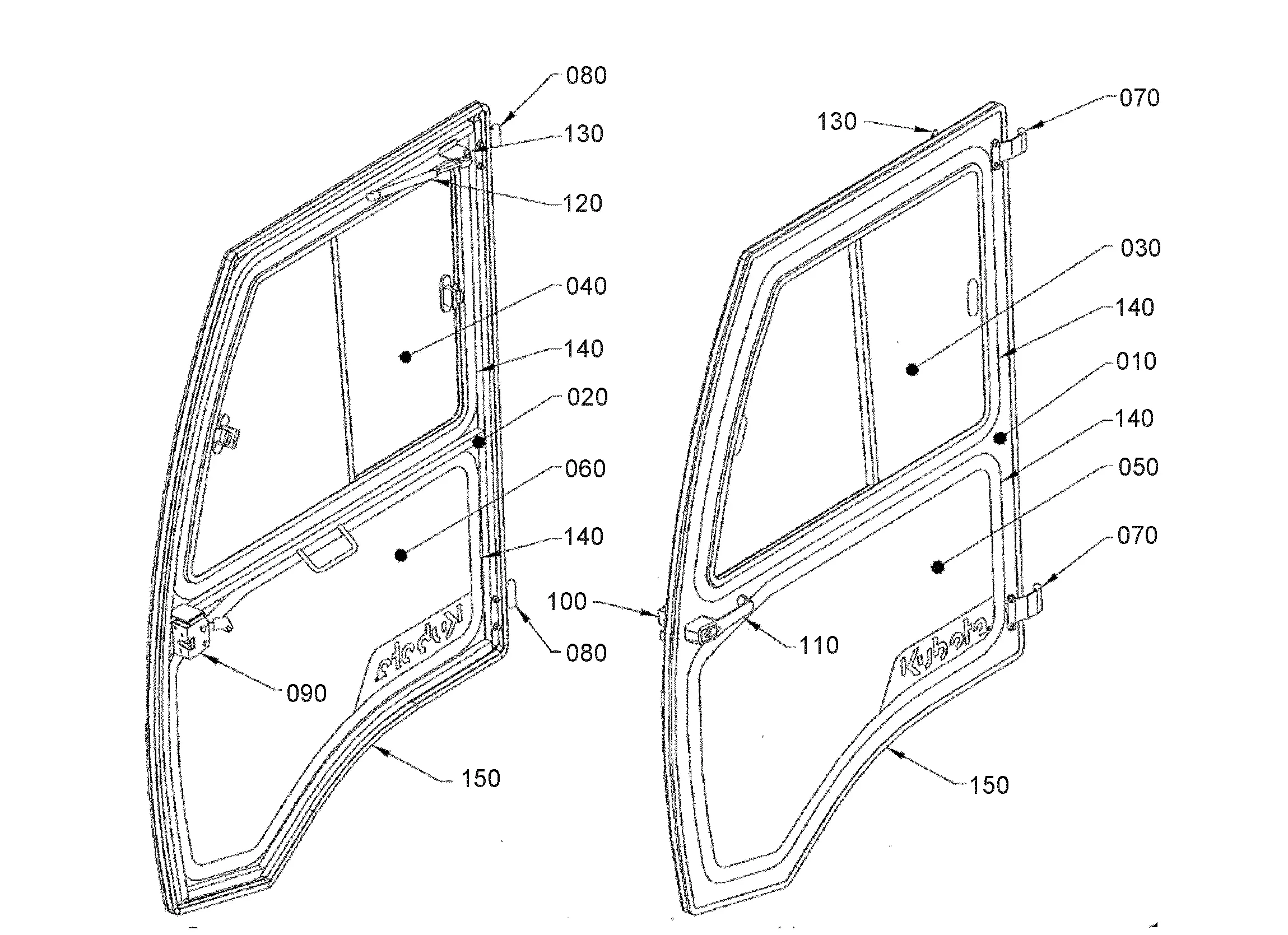 Kubota F5206 (HARD CAB FOR NEW F-SERIES 90'S) Parts Diagrams