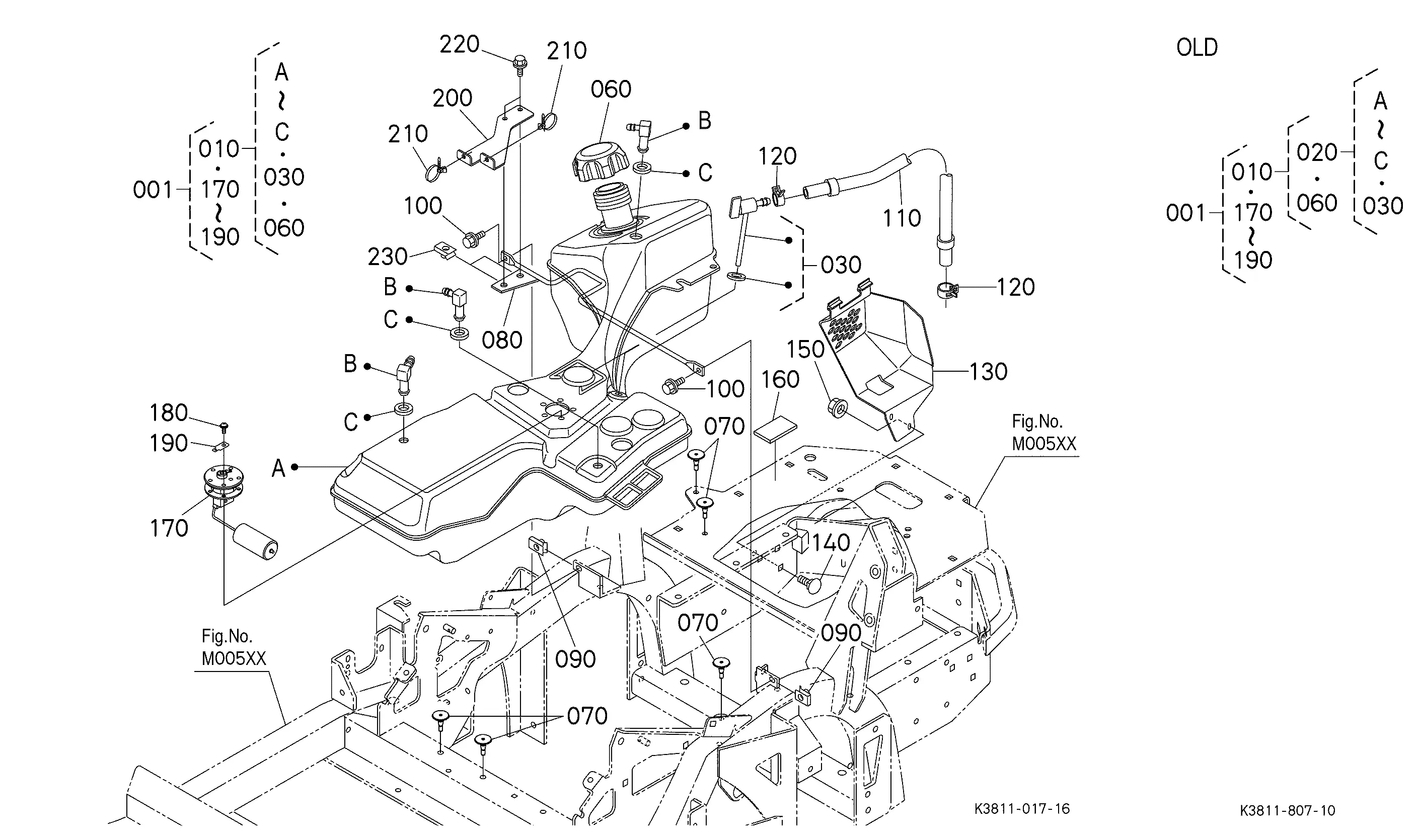 Kubota Z725KH-3 Parts Diagrams