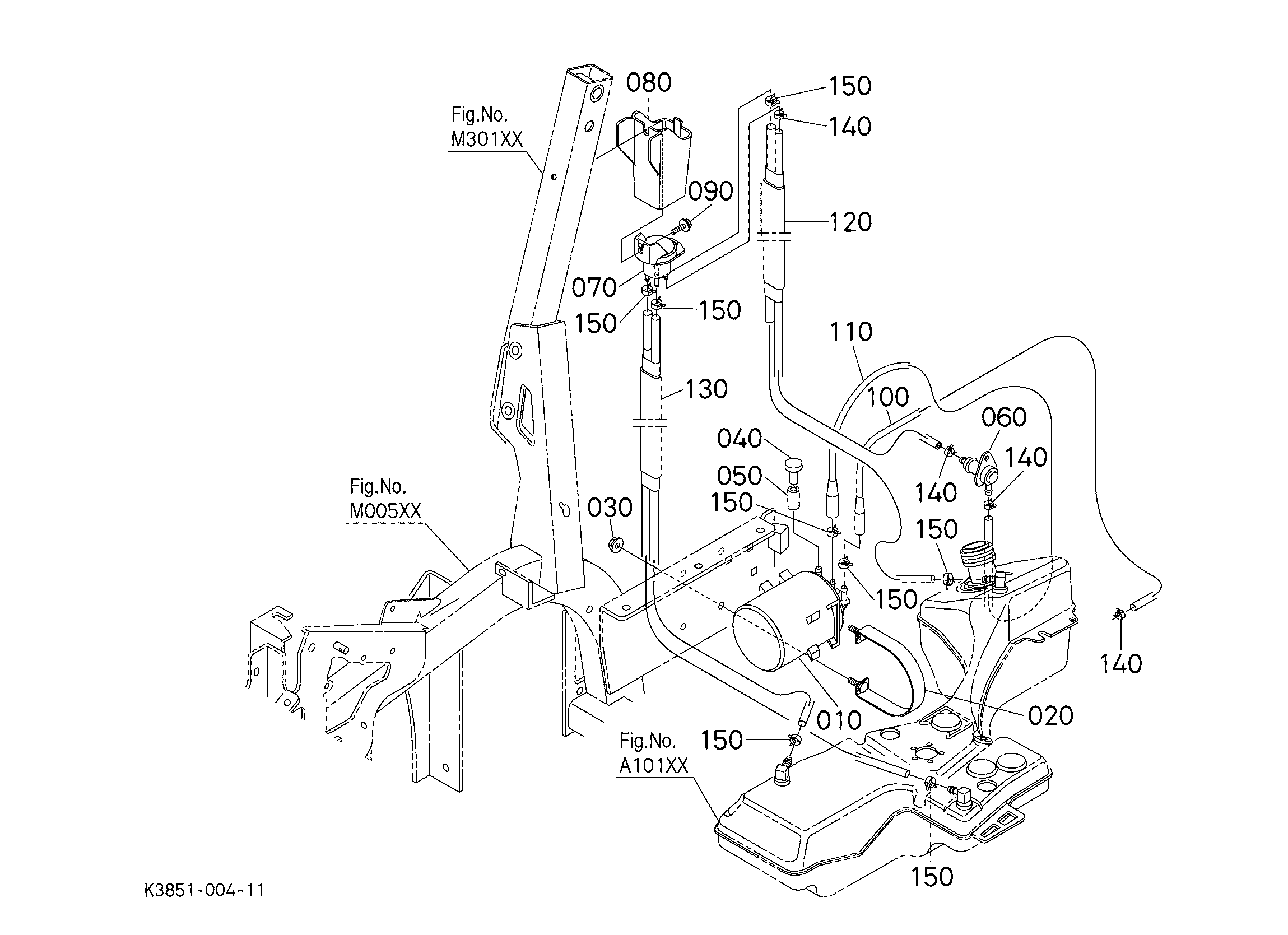 【k.k.】Drawing Numbers 3点SET Kubota Z723KH-3 Parts Diagrams