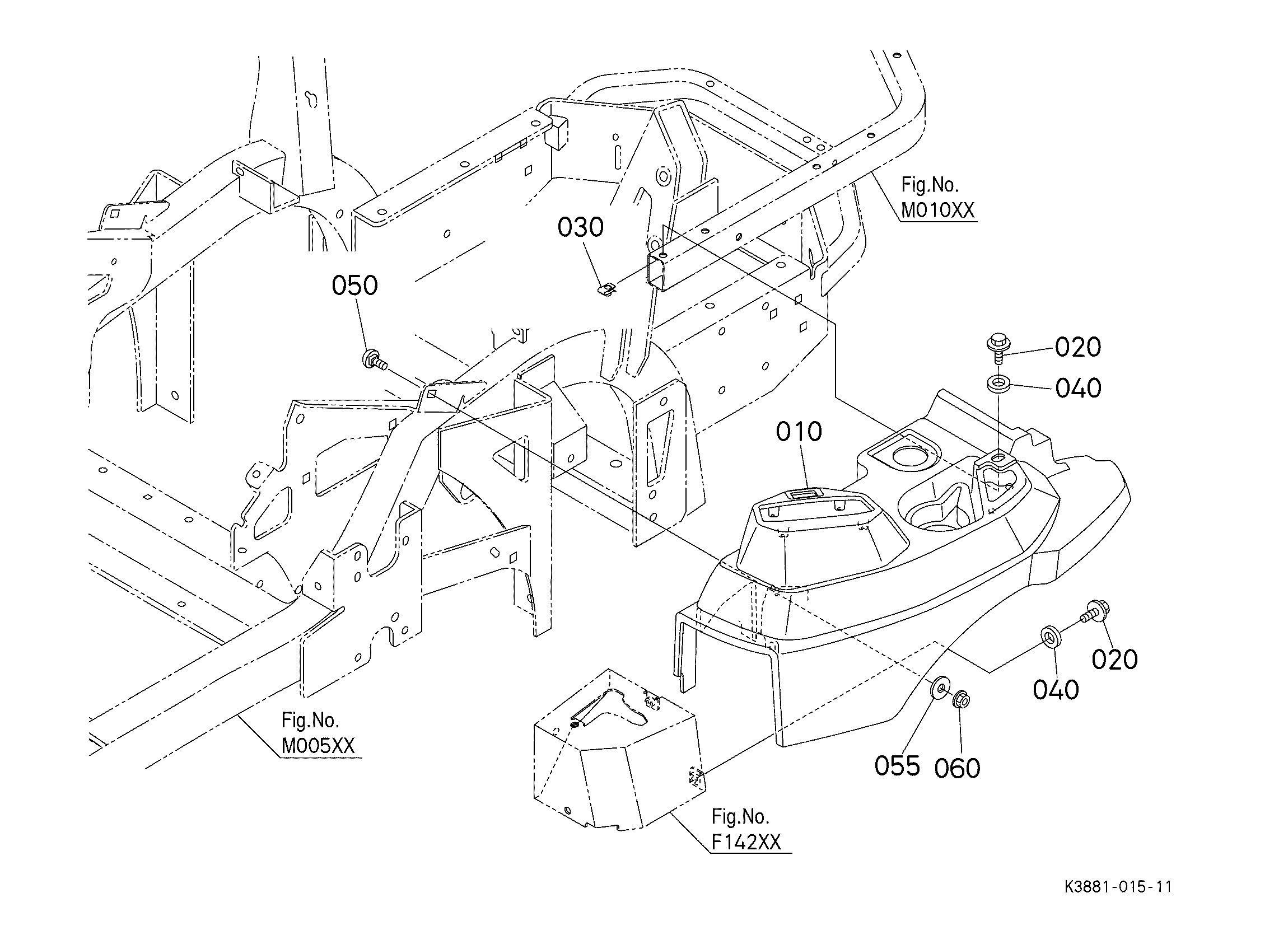 Kubota Z781KWTI Parts Diagrams
