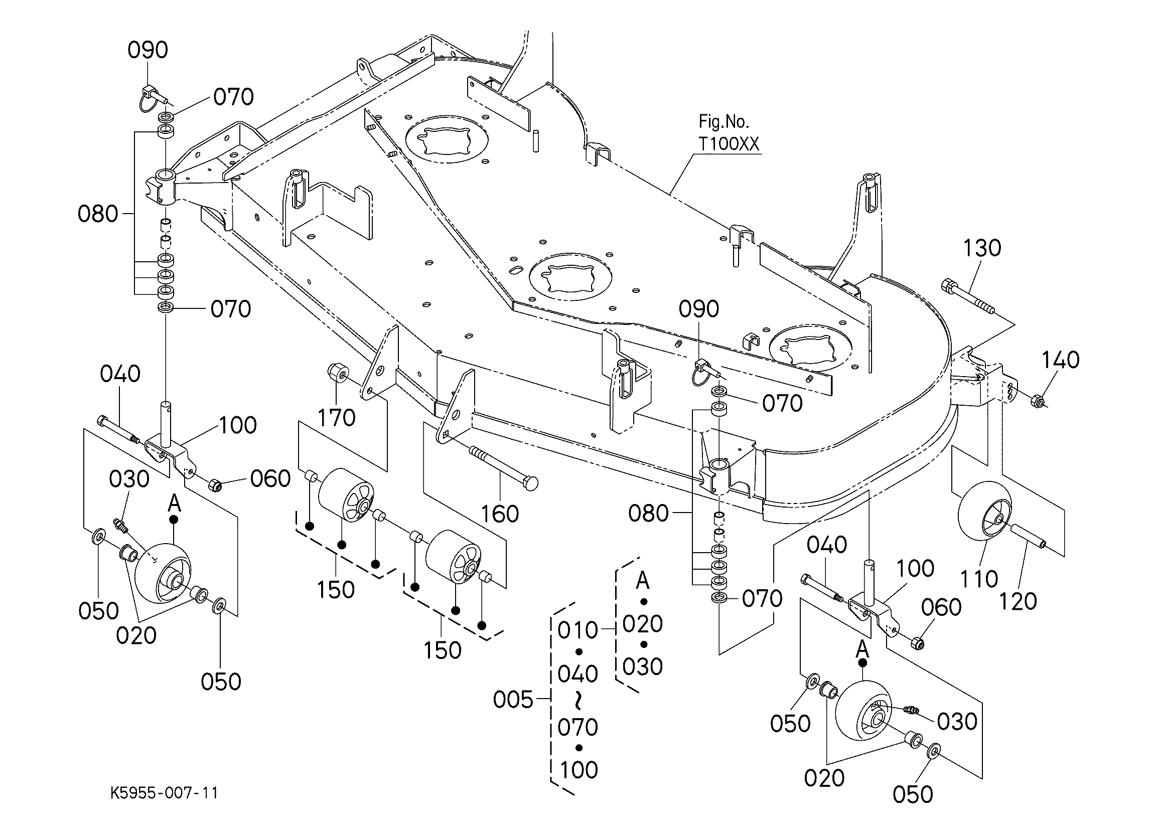 Kubota RCK60P-1200Z(ZD1211-3) Parts Diagrams