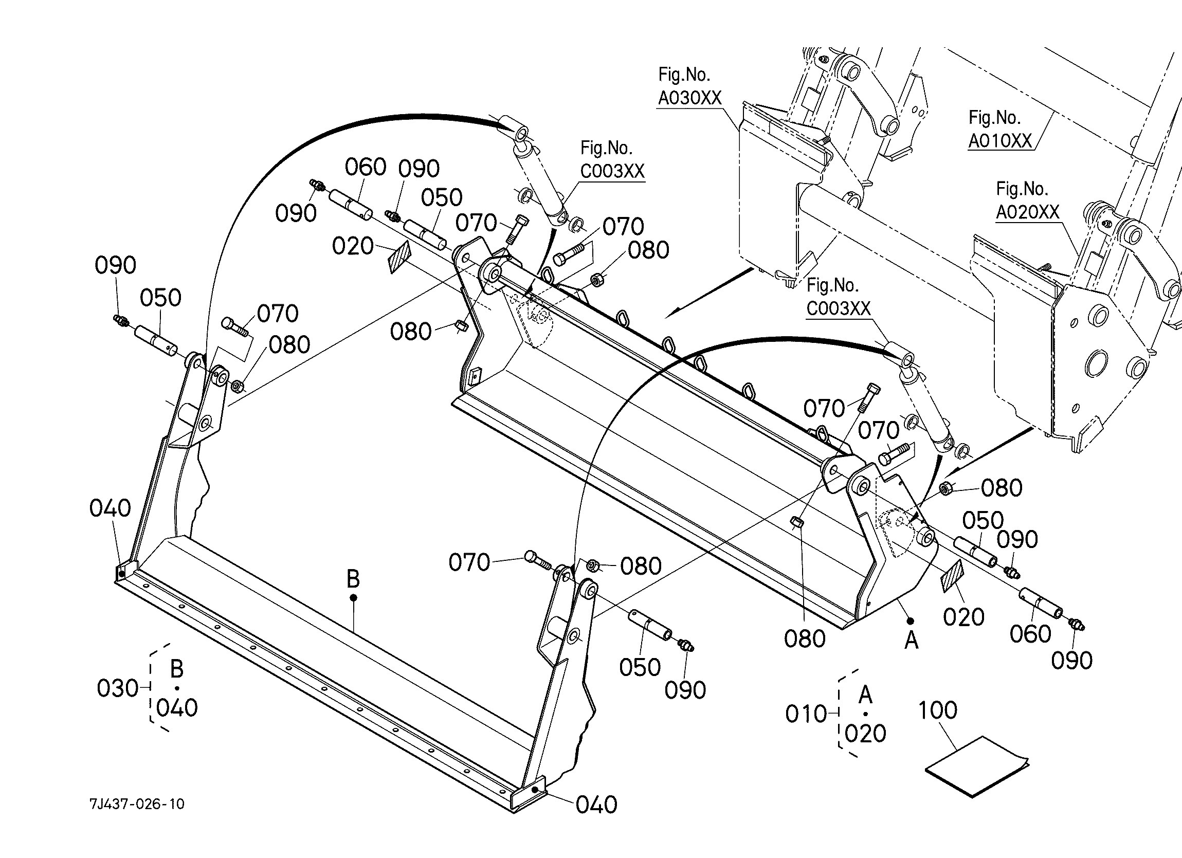 むぎ。（感謝） Kubota LA1154SU (FRONT LOADER FOR M5660SU) Parts Diagrams