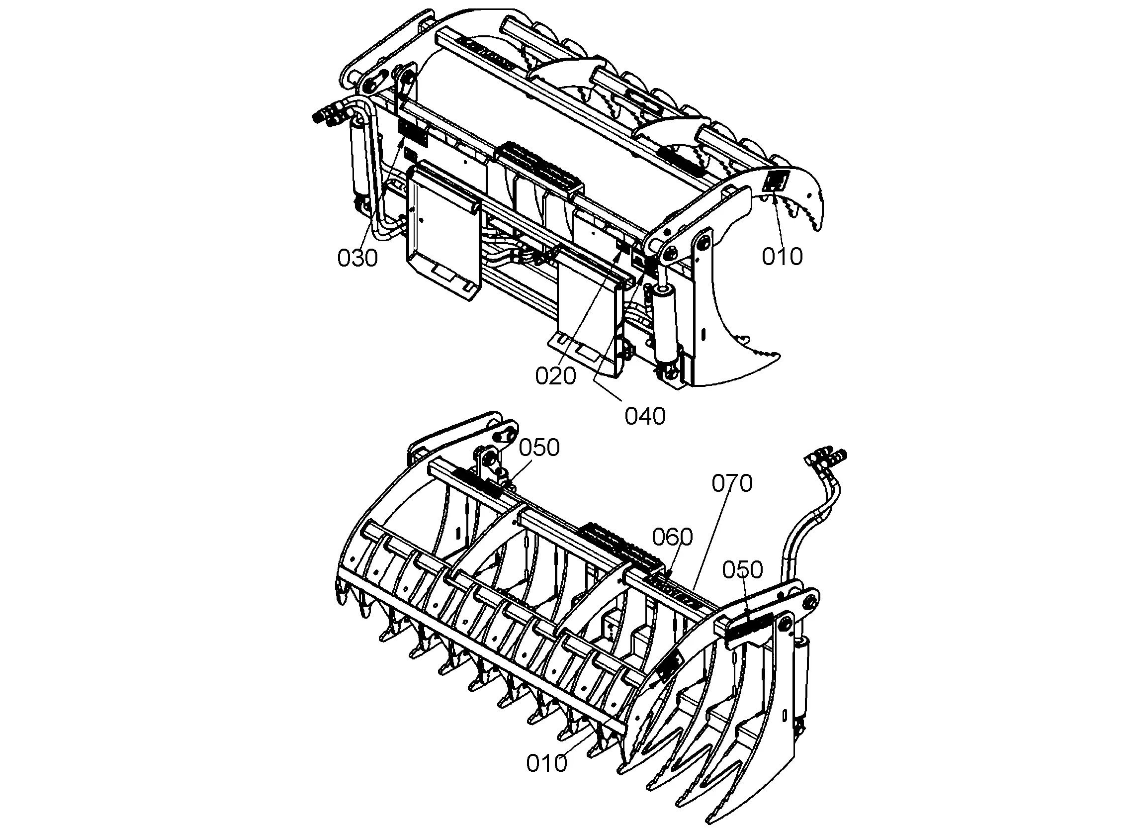 Kubota AP-SGC1572 AP-SGC1584 (Claw Grapple SGC1572 1584