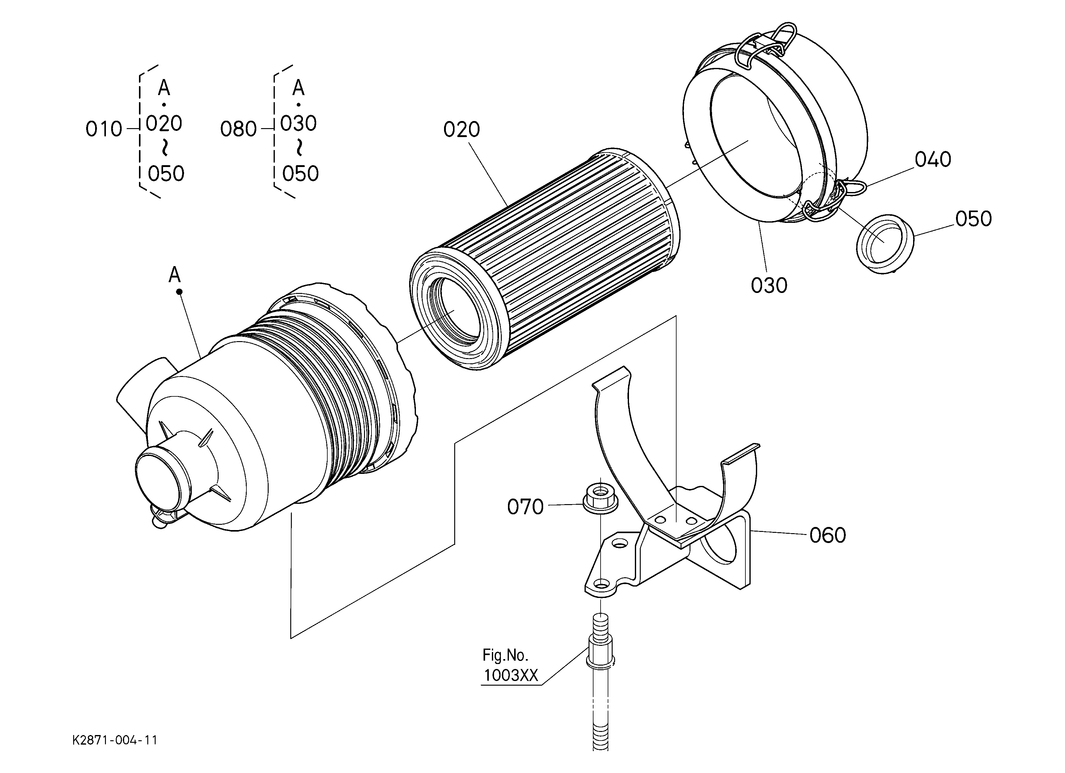 Kubota BX2680-1 Parts Diagrams