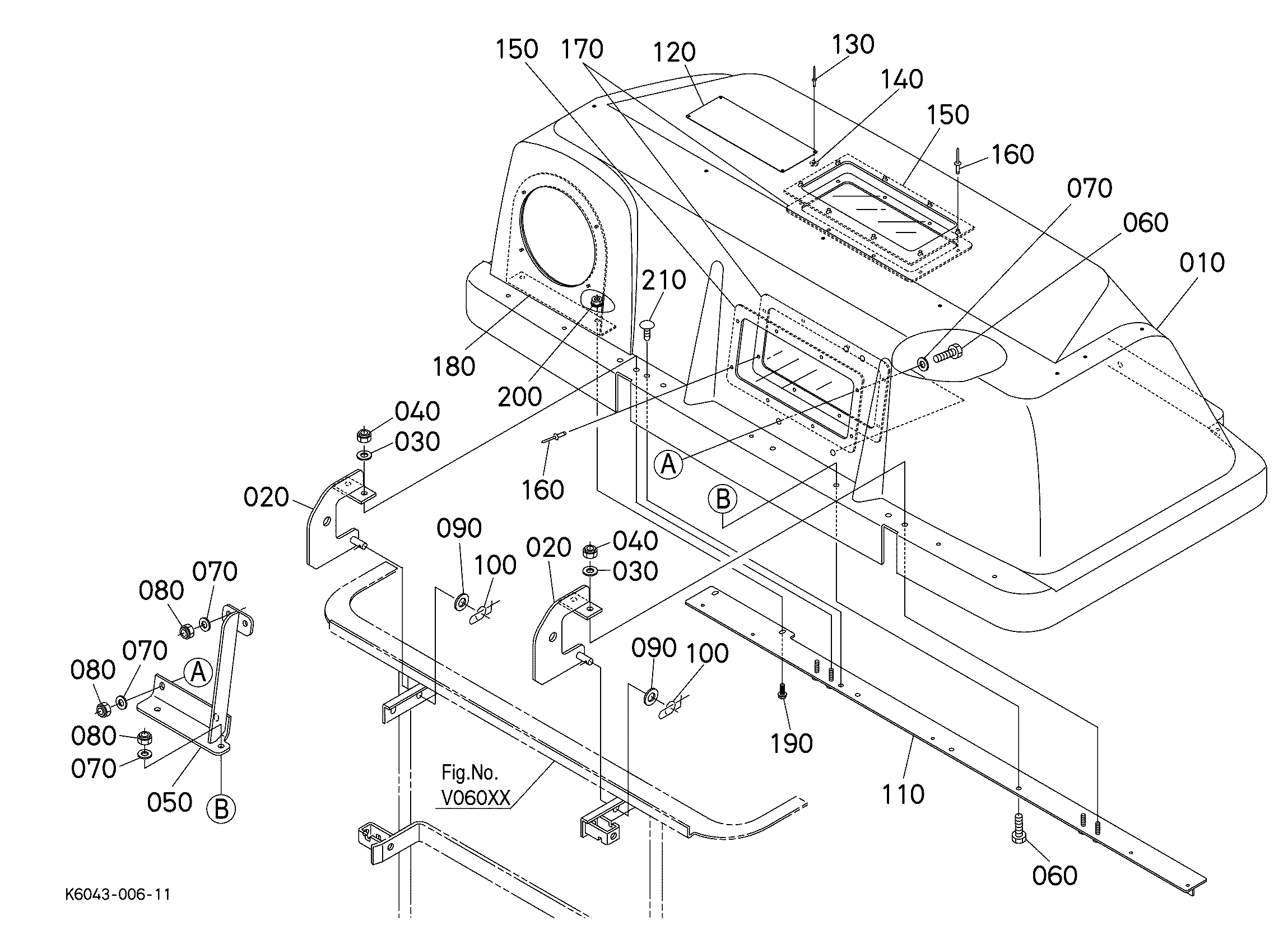 Kubota GCK60-700ZB Parts Diagrams