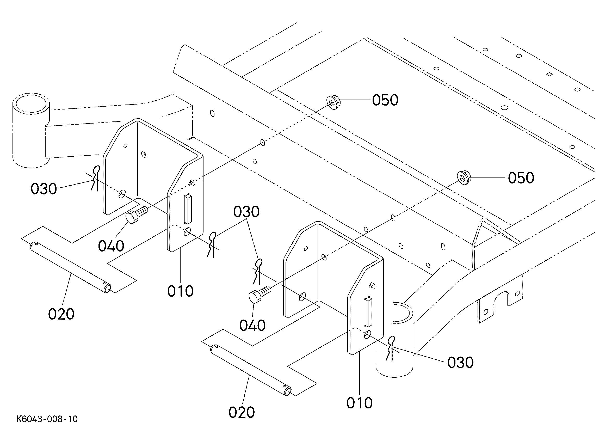 Kubota GCK60-700ZB Parts Diagrams
