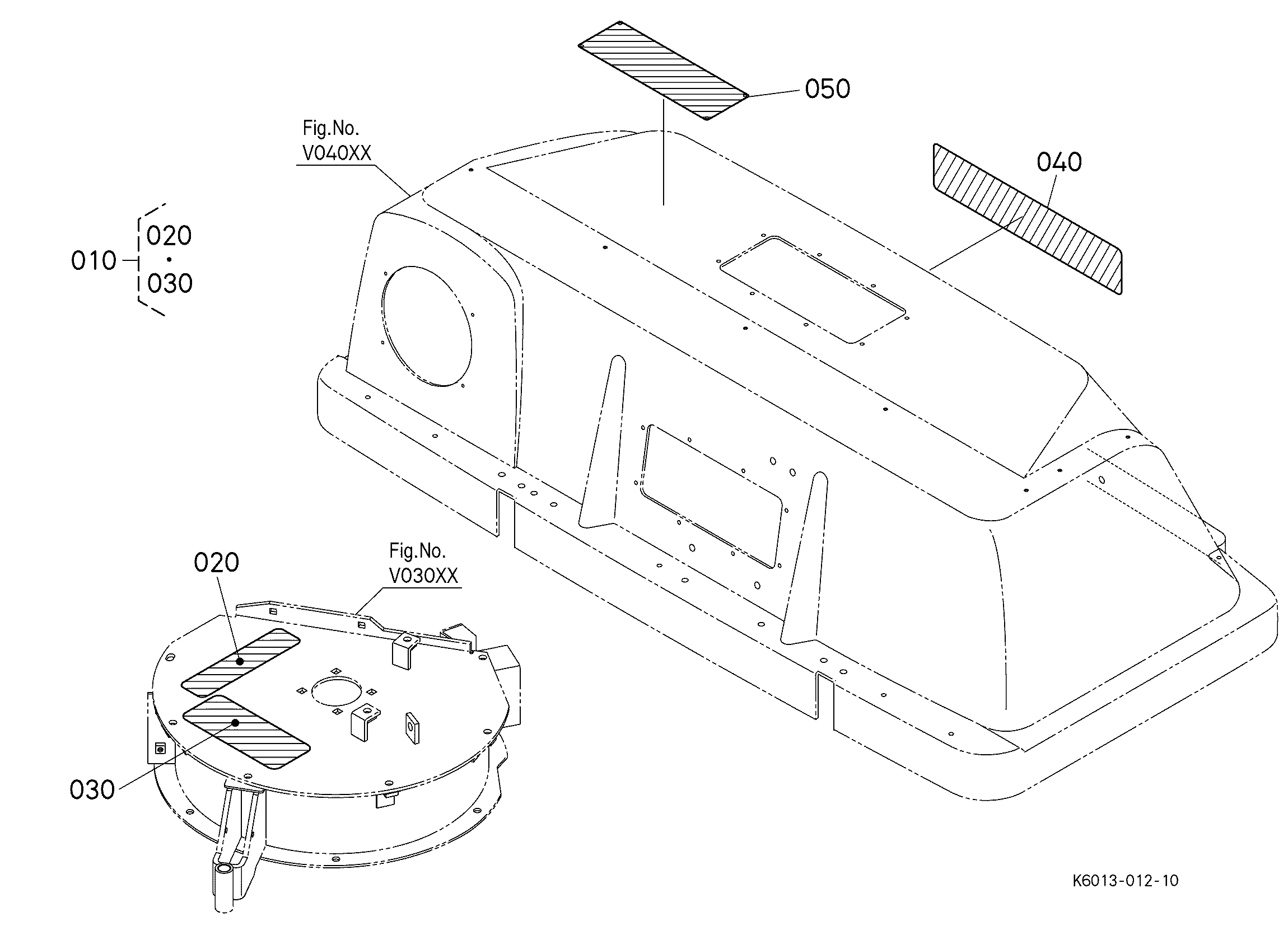 Kubota GCK60-700ZB Parts Diagrams