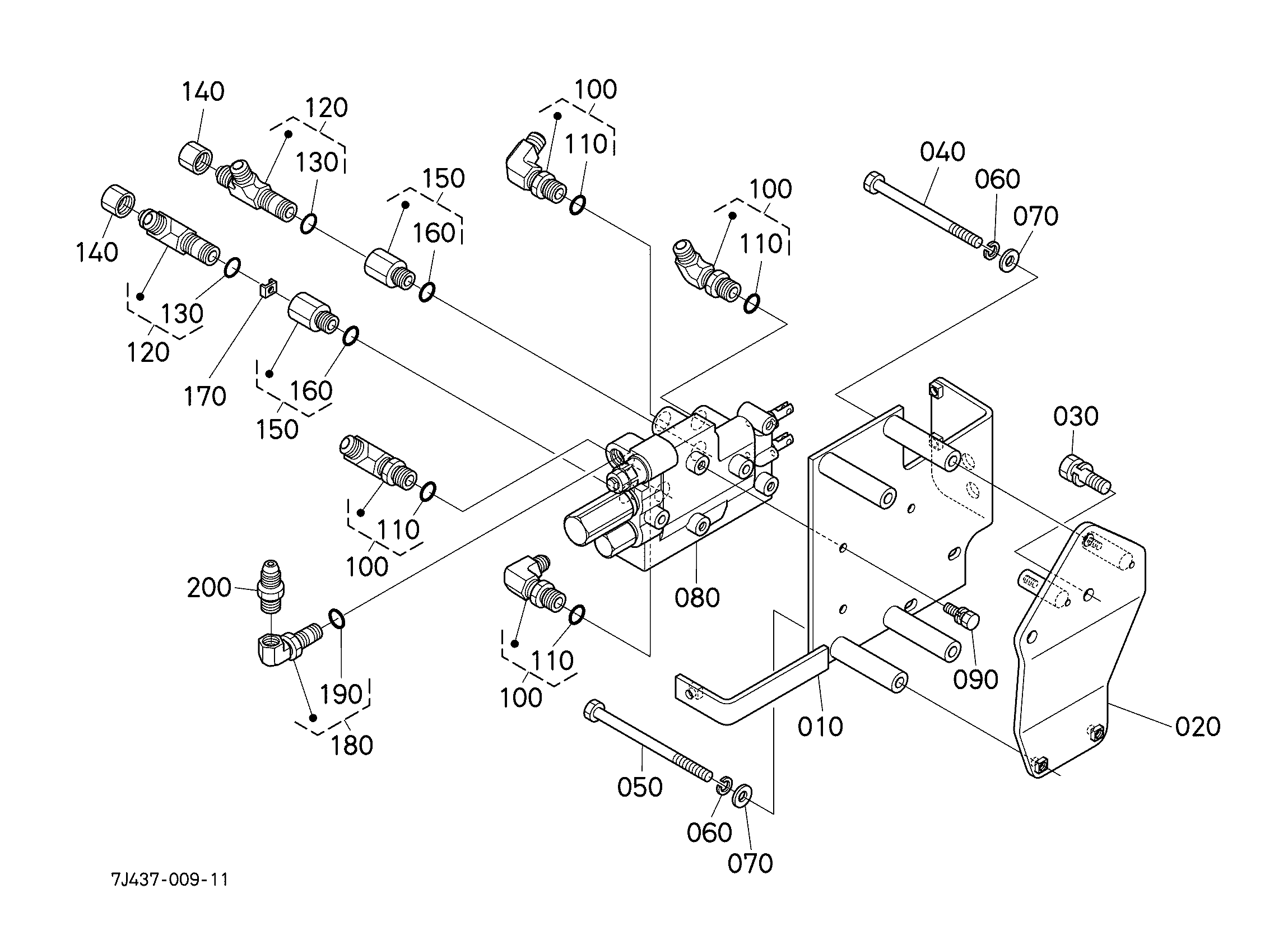 Kubota LA1154A Parts Diagrams