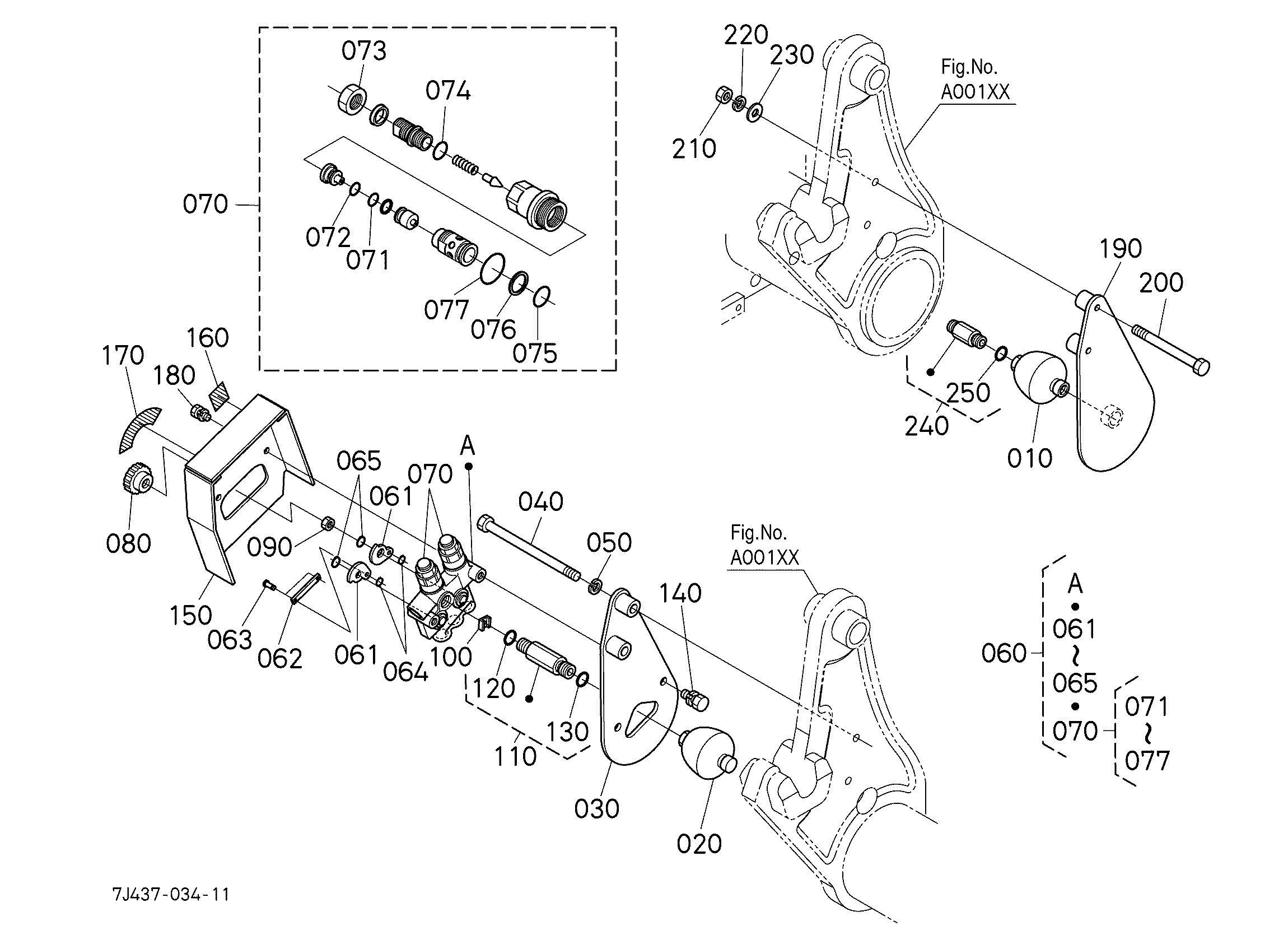 Kubota LA1154A Parts Diagrams