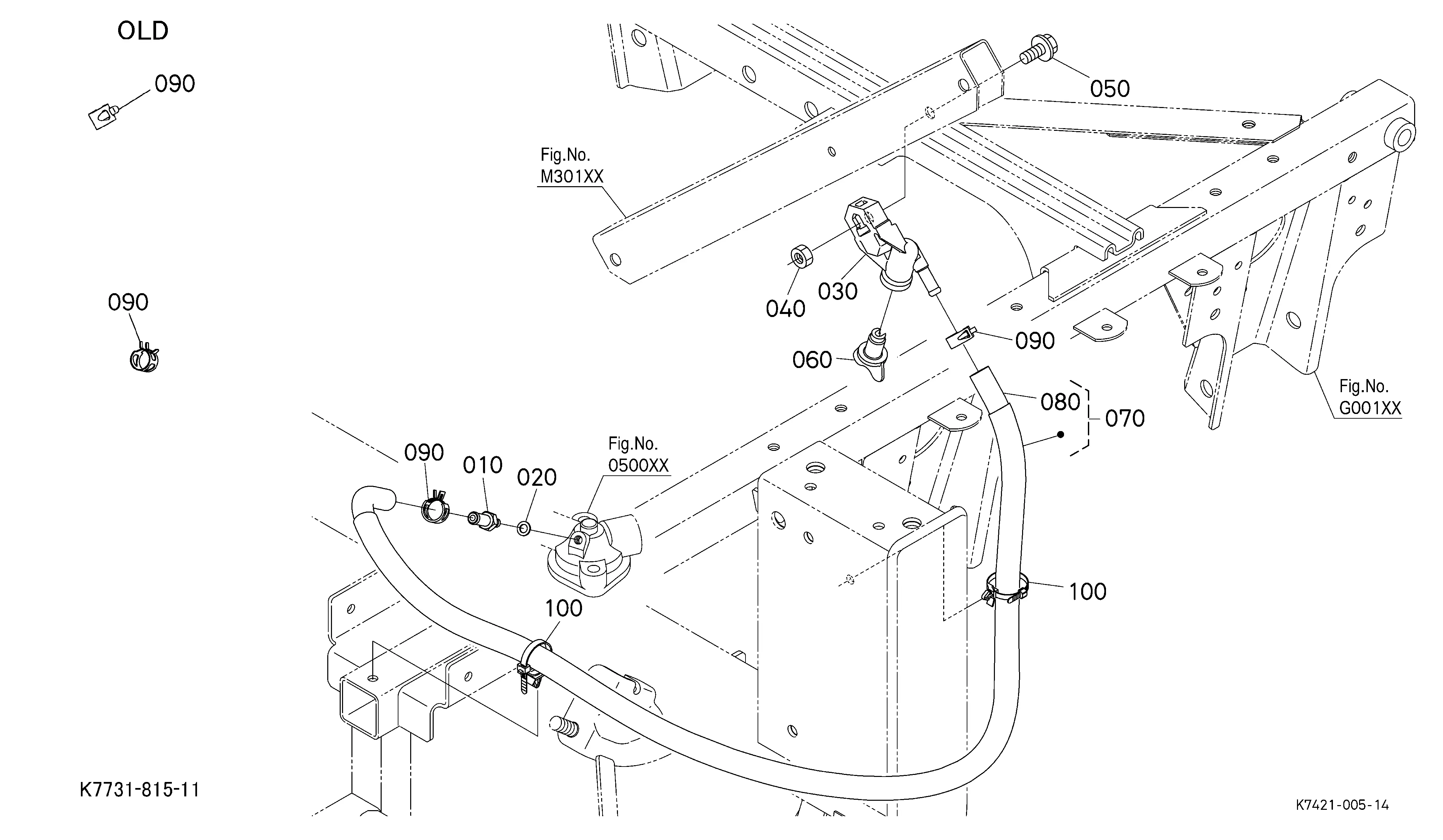 Kubota RTV-X1120DR2 (Model Code.K7431-XXXXX) Parts Diagrams
