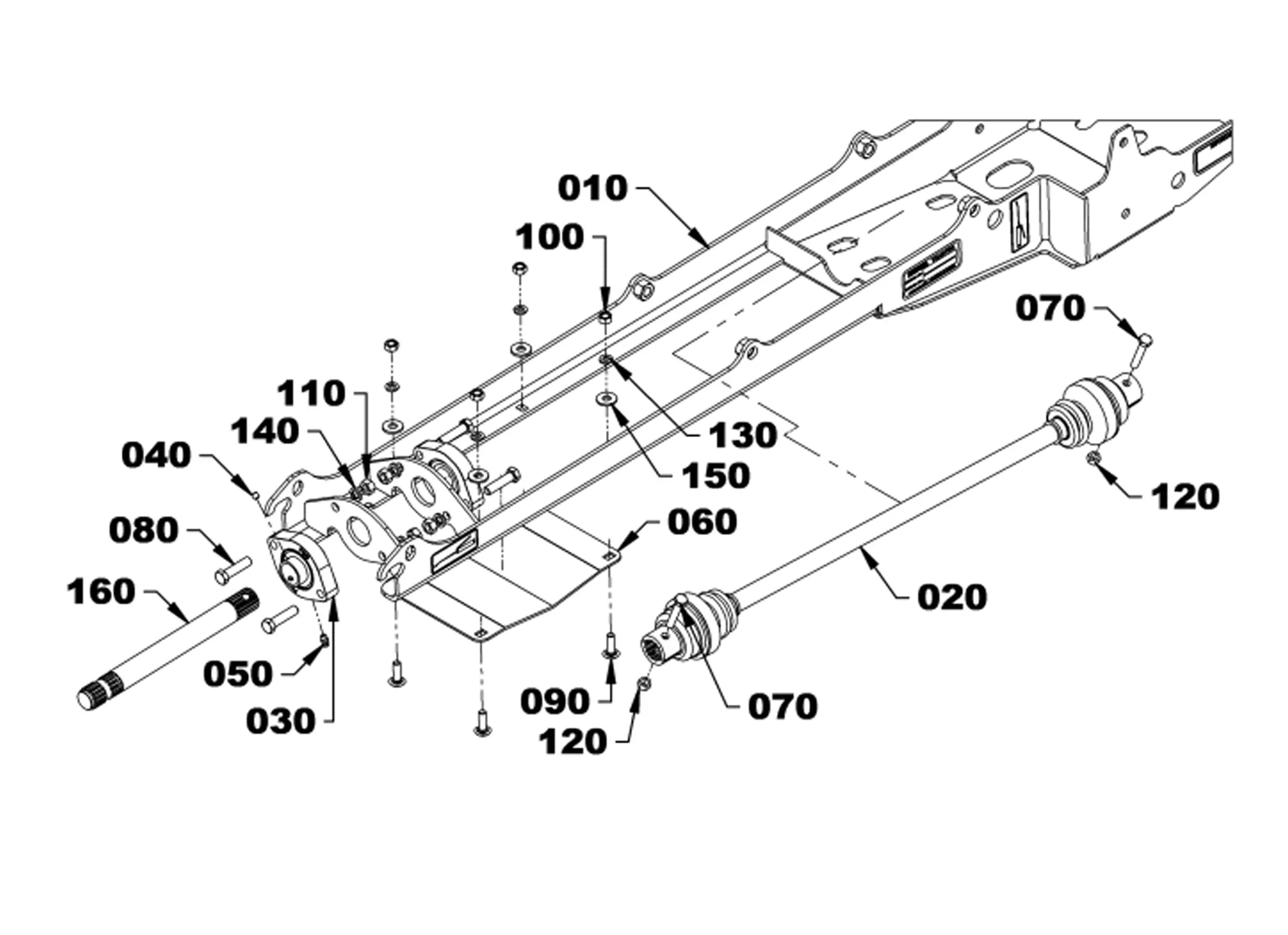 Kubota V5299B - PTO DRIVE KIT WITH K-CONNECT (V5299B - PTO DRIVE