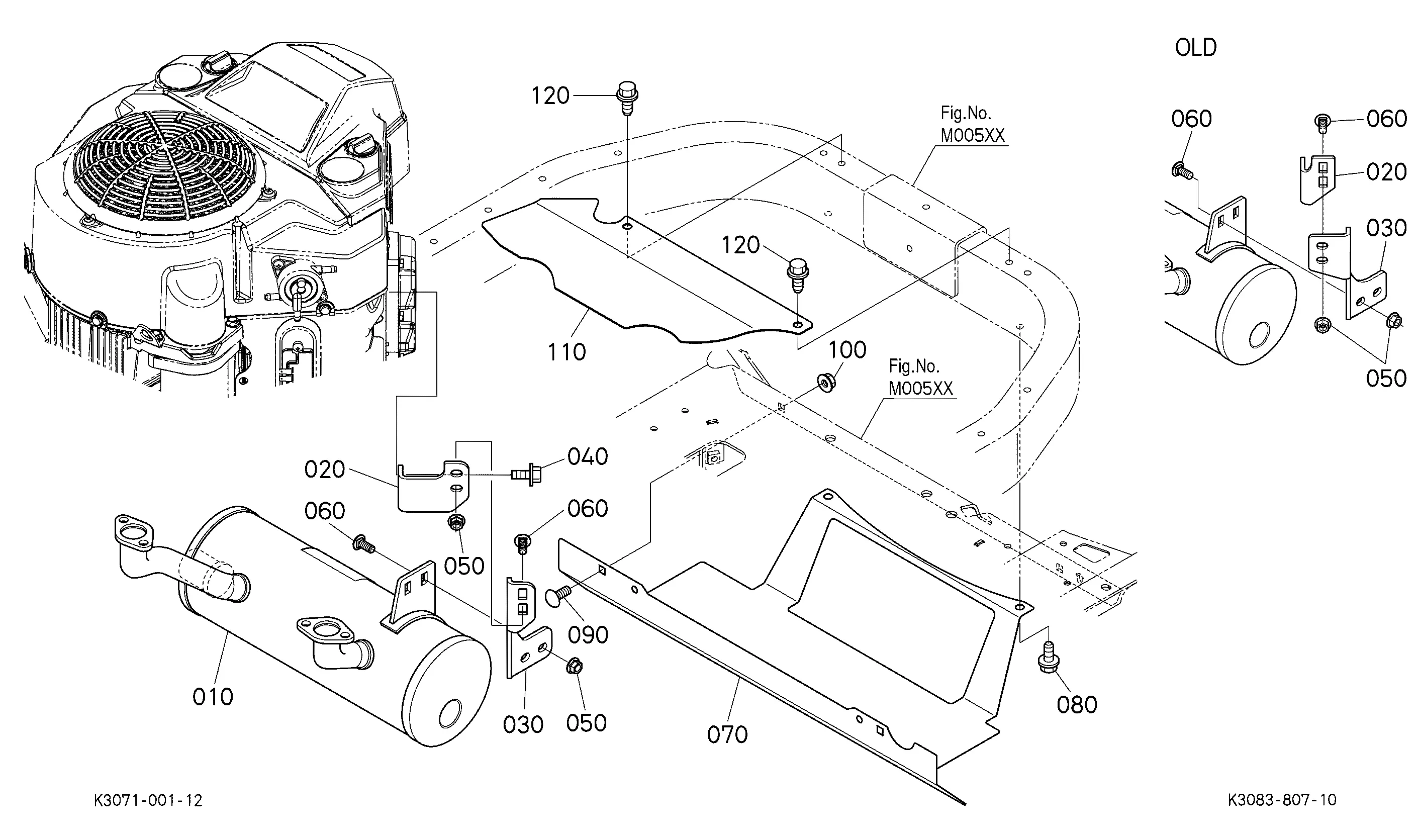 Kubota Z412KW Parts Diagrams