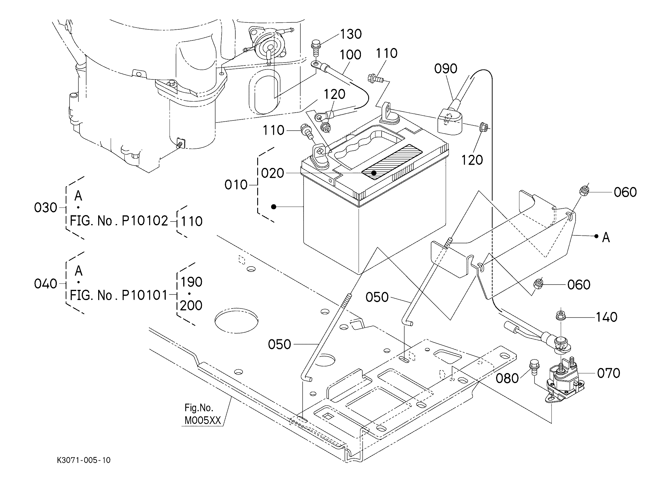 Kubota Z422KW Parts Diagrams
