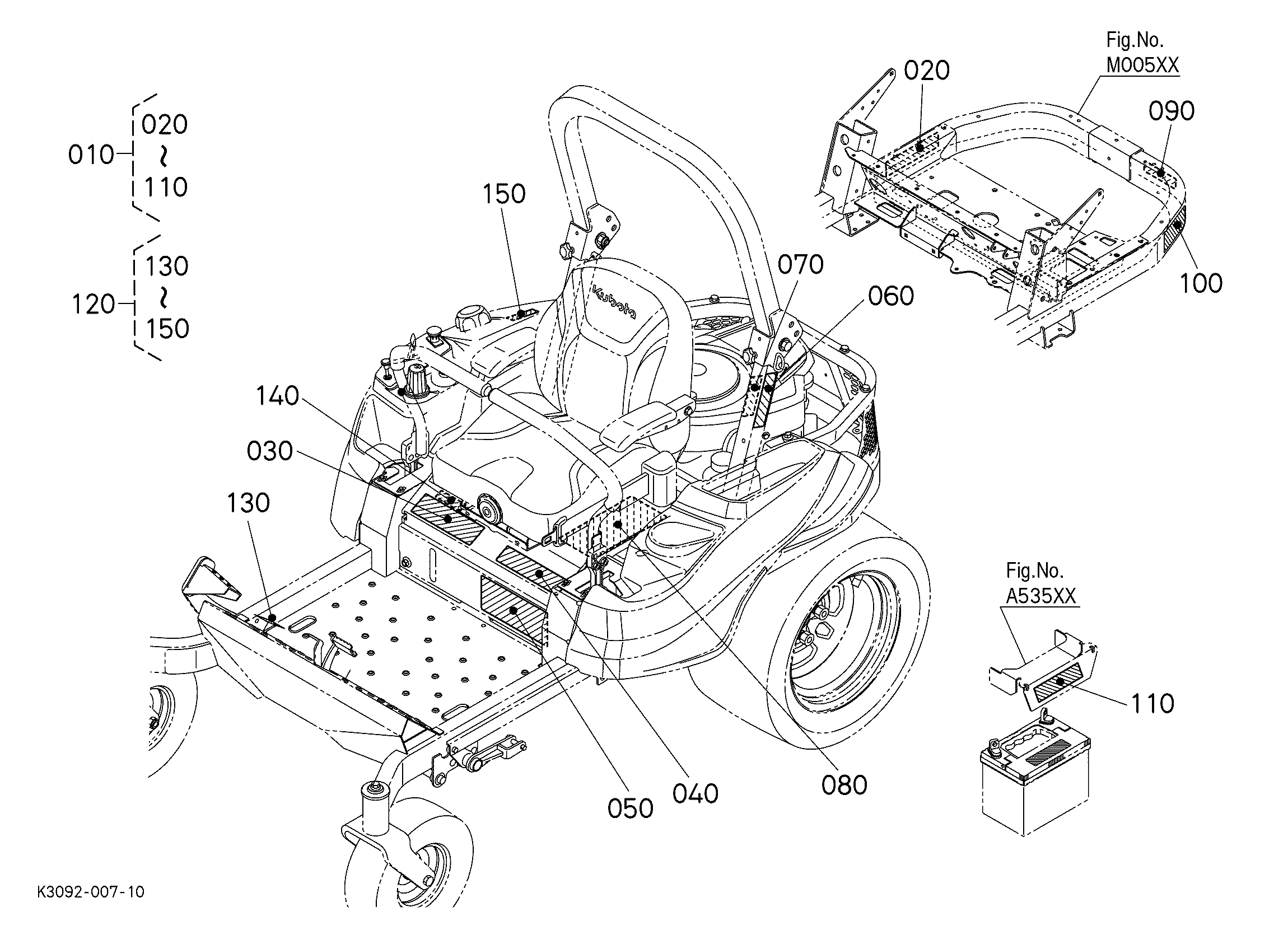 コウタお取引ページ Kubota Z422KW Parts Diagrams