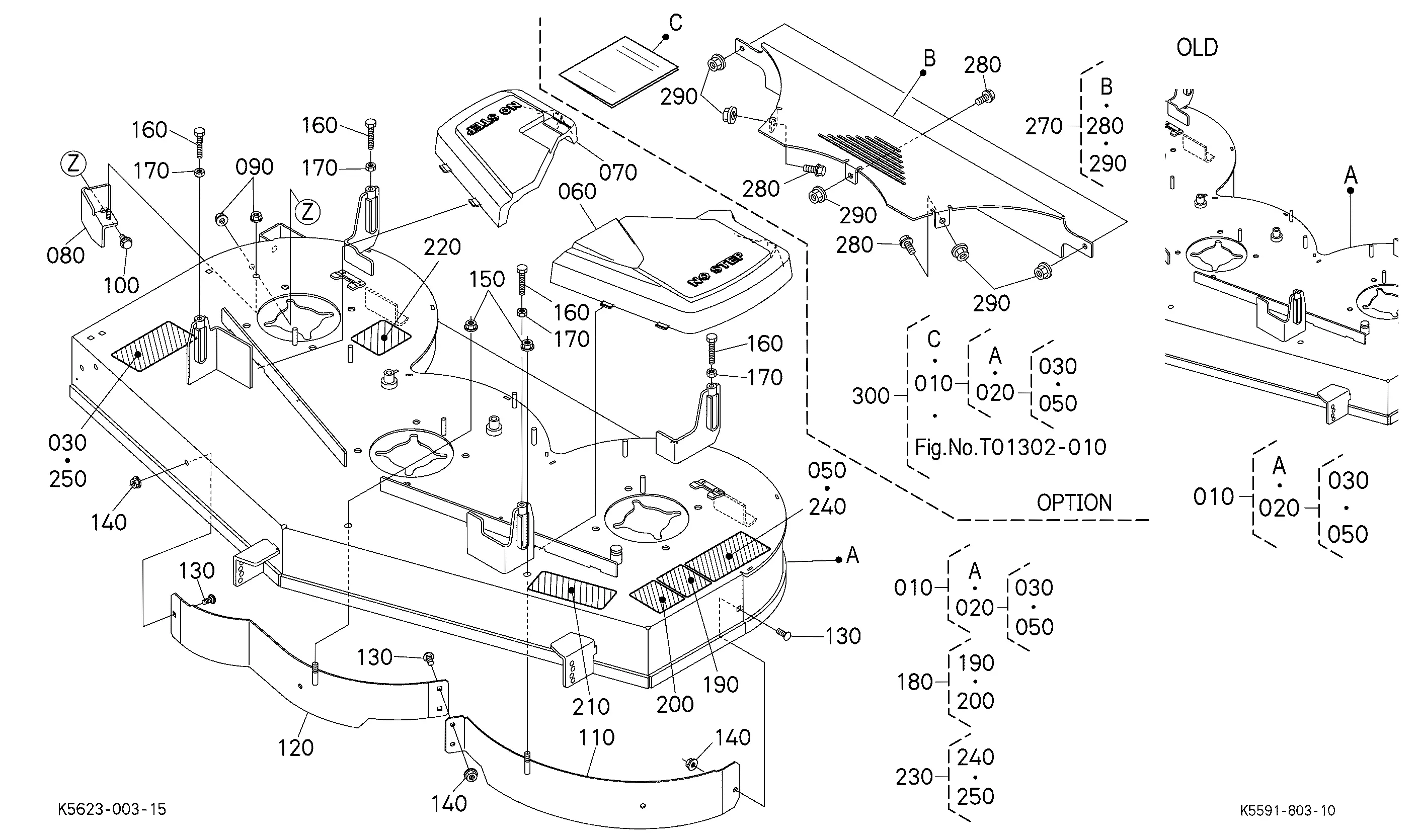 Kubota RCK54P-400Z(Z421KW-3) Parts Diagrams