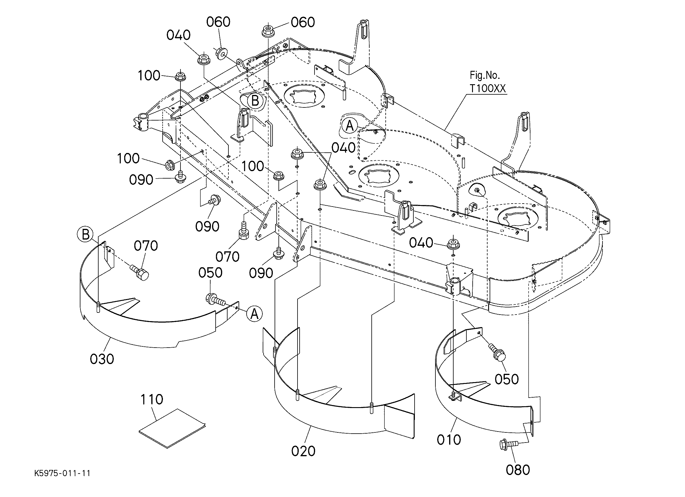 Kubota RCK72P-1200Z(ZD1211L-3) Parts Diagrams