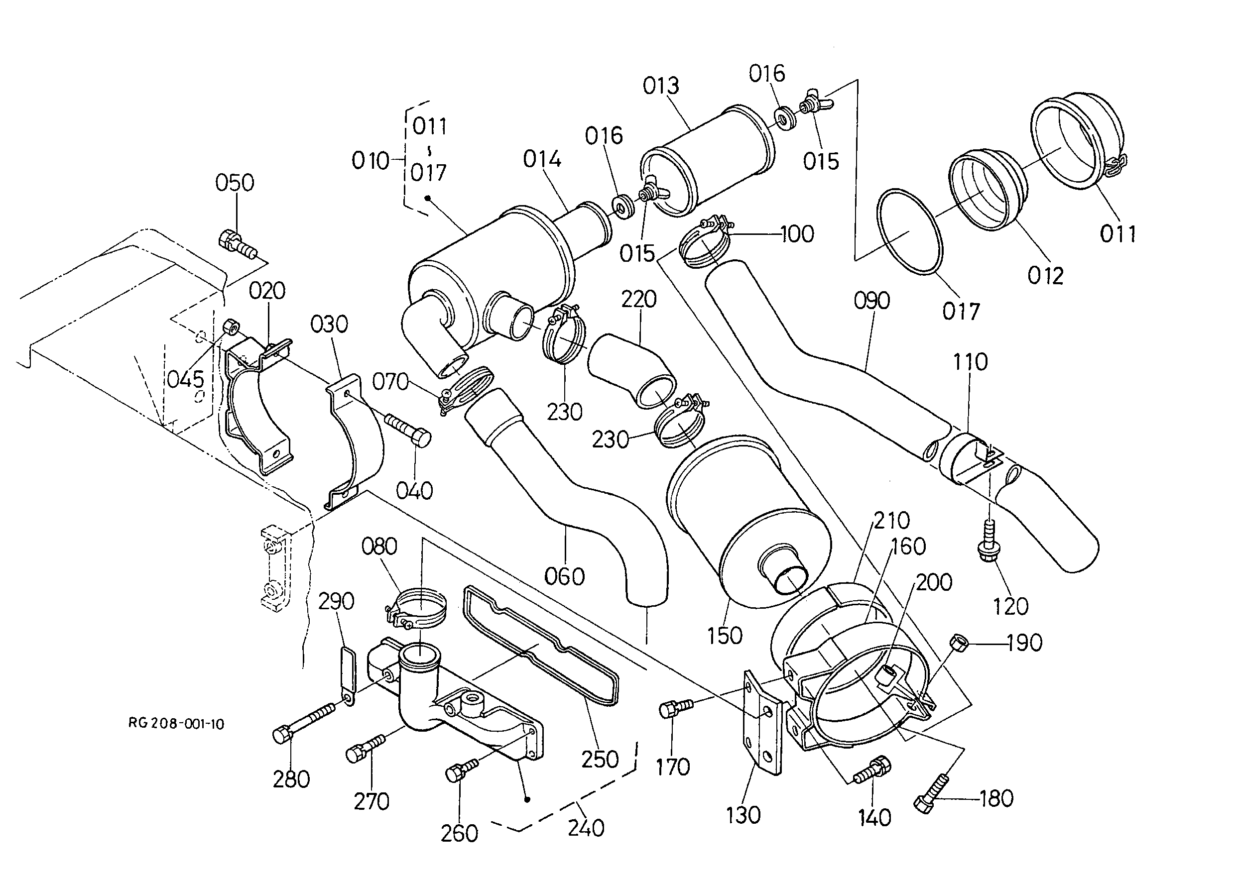 Kubota KX61-2 Parts Diagrams