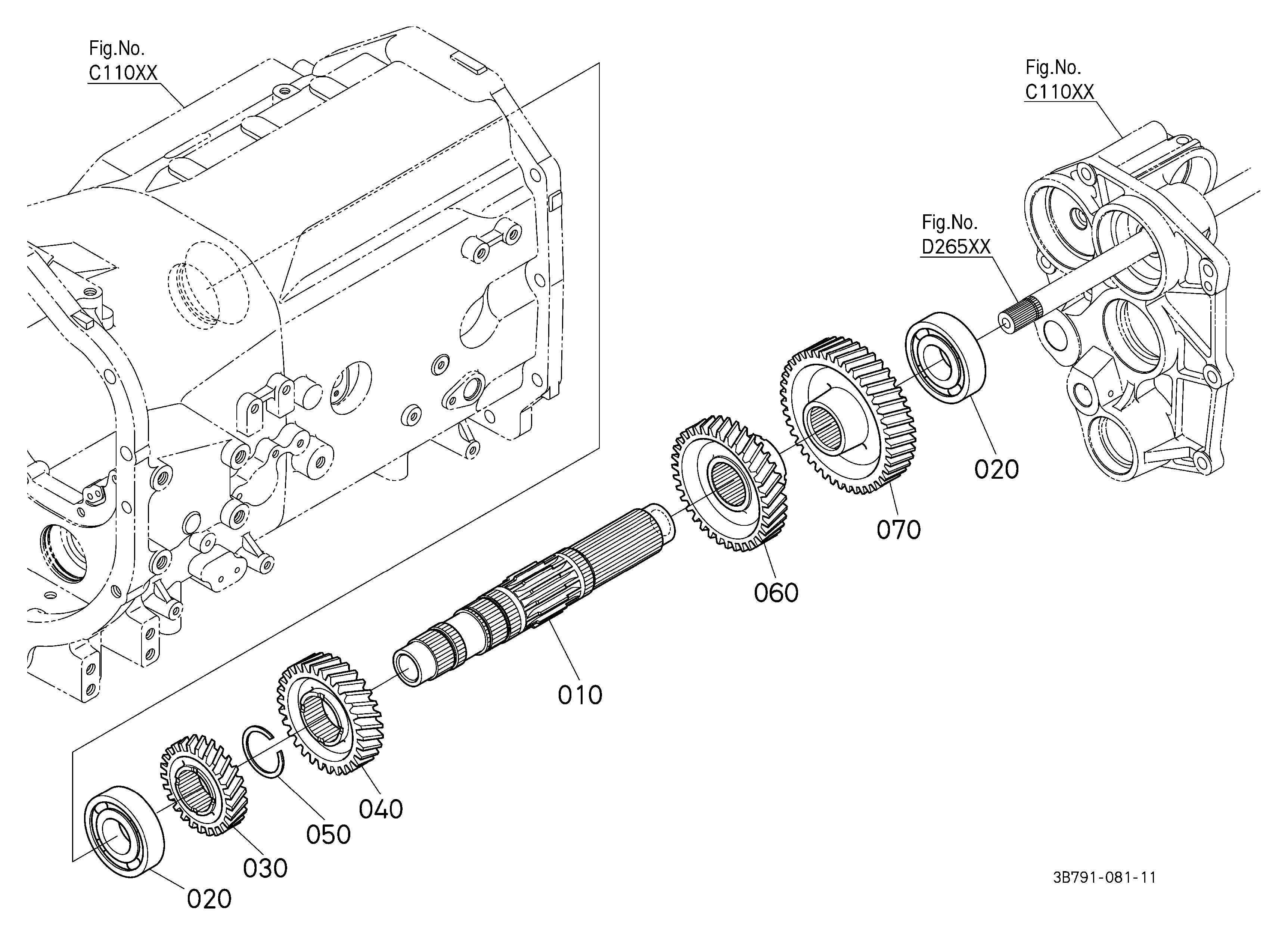 Kubota M5-111HDC/HDC-1 Parts Diagrams