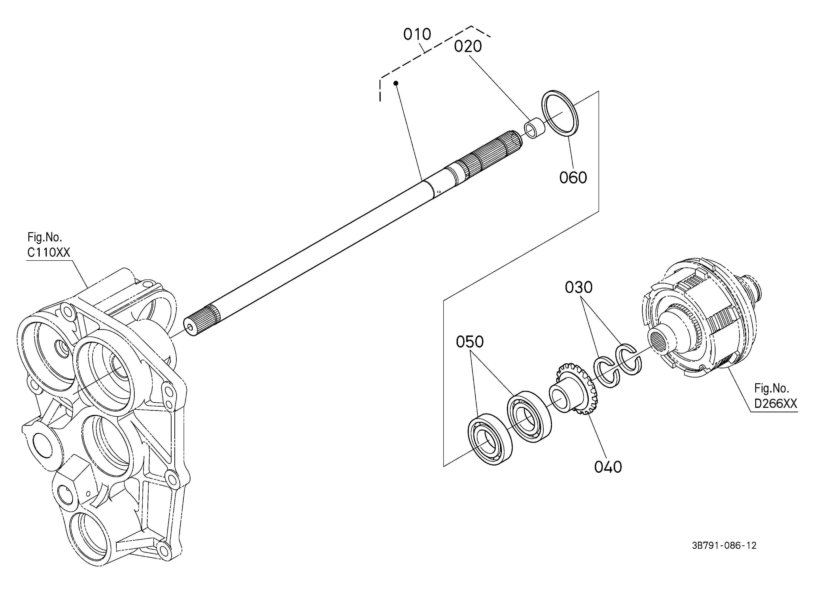 Kubota M5-111HDC/HDC-1 Parts Diagrams