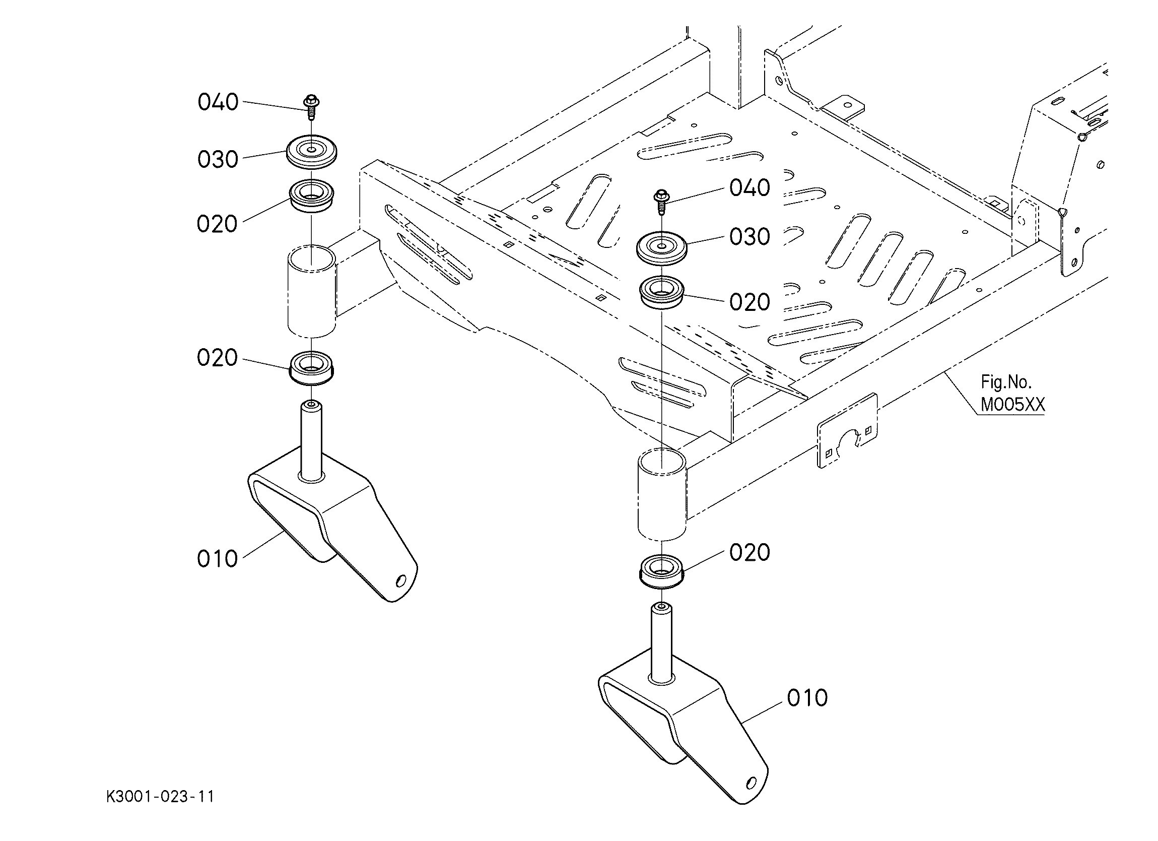Kubota Z231KW Parts Diagrams