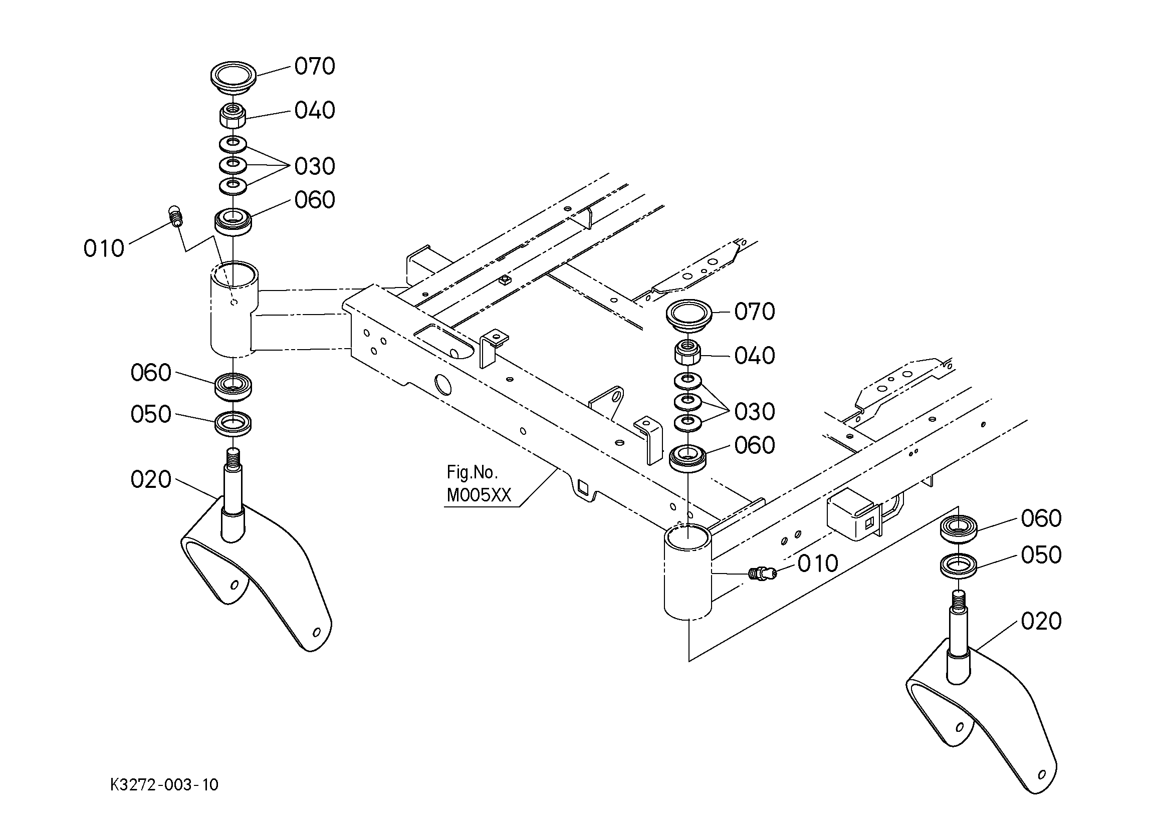 Kubota ZG227LA-3 Parts Diagrams
