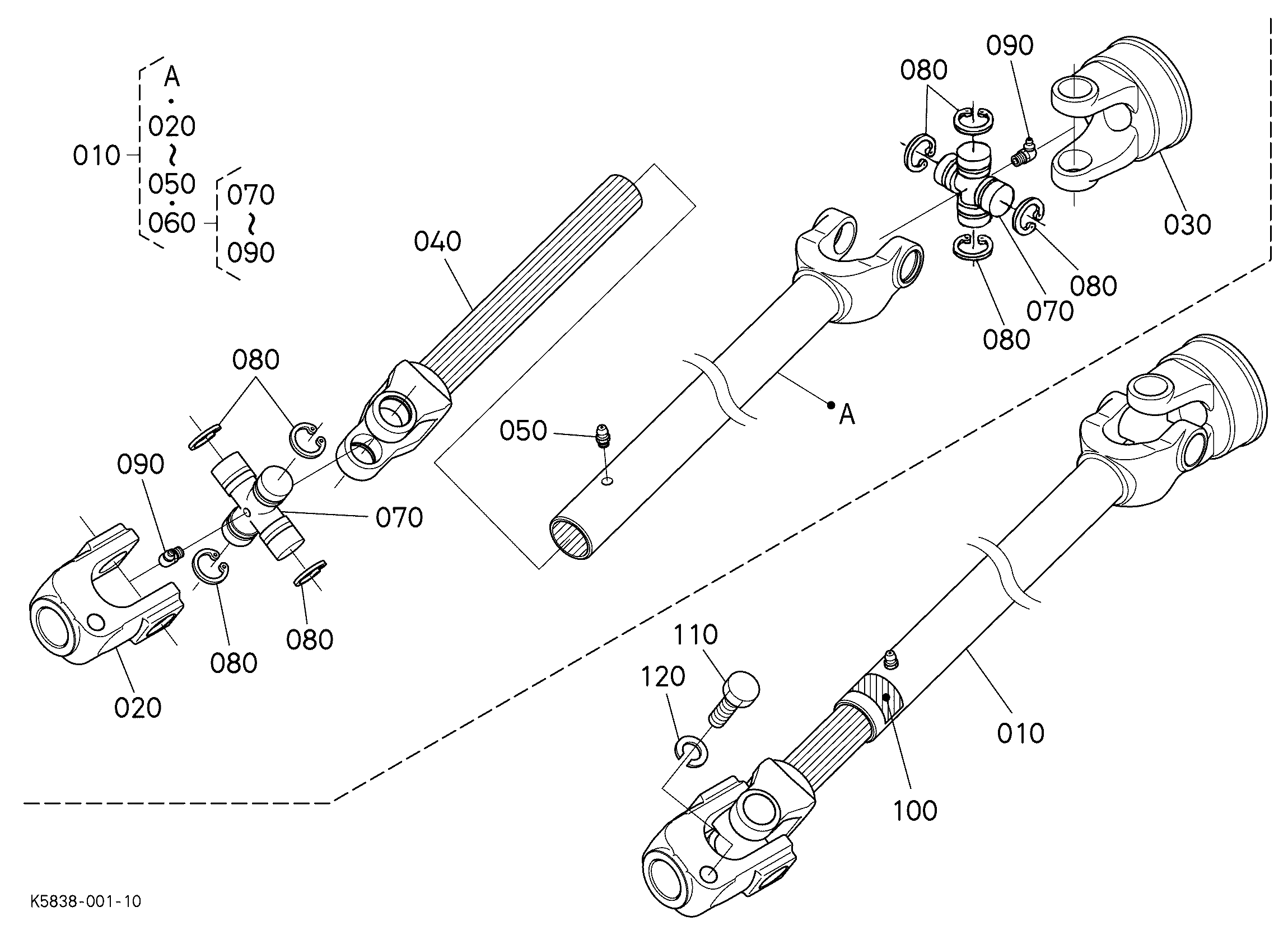 Kubota RC72-40LX Parts Diagrams
