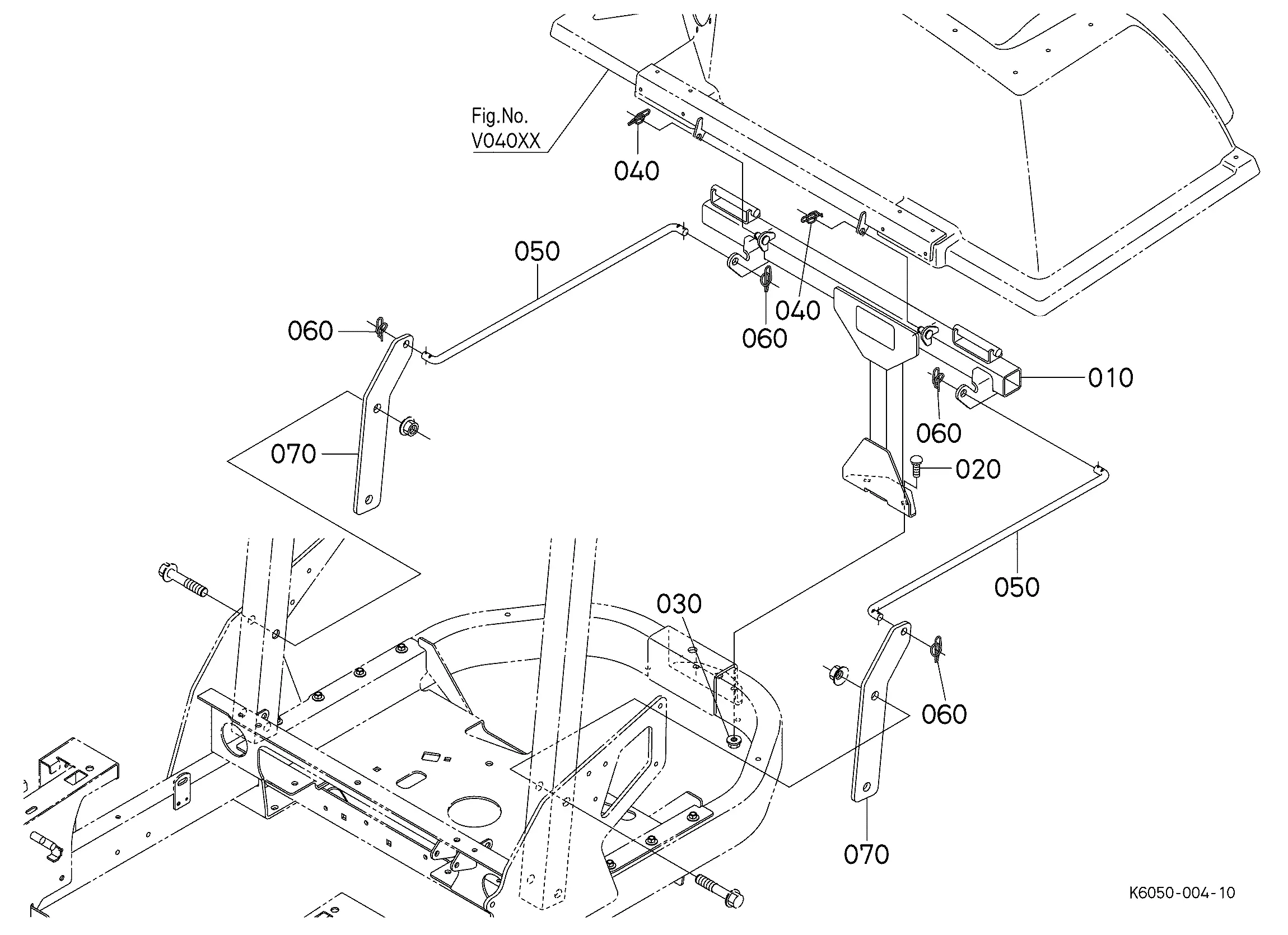 見取り図　法被 Kubota GCK54-252Z Parts Diagrams