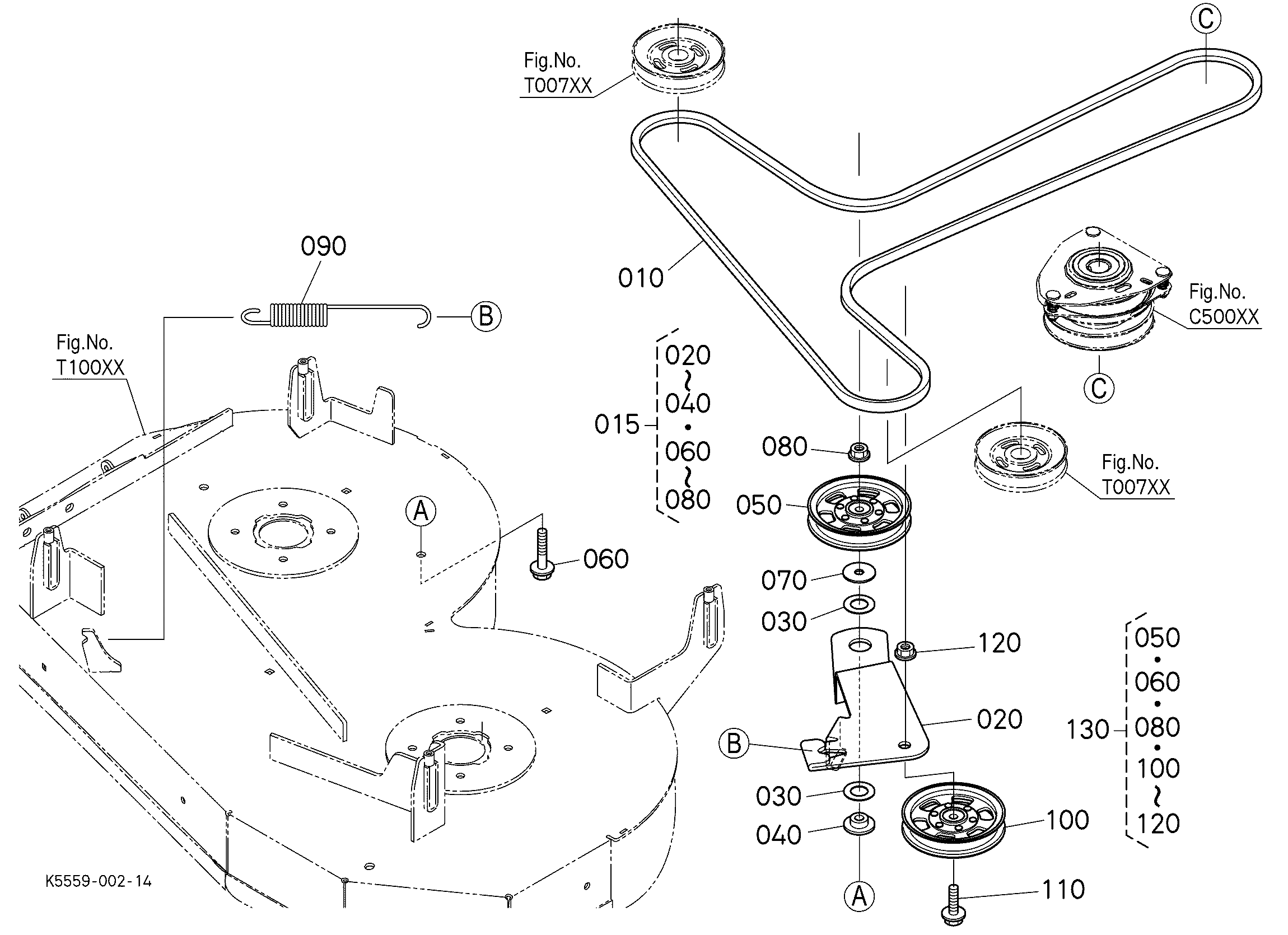 Kubota RCK42P-122Z(Z232KW) Parts Diagrams