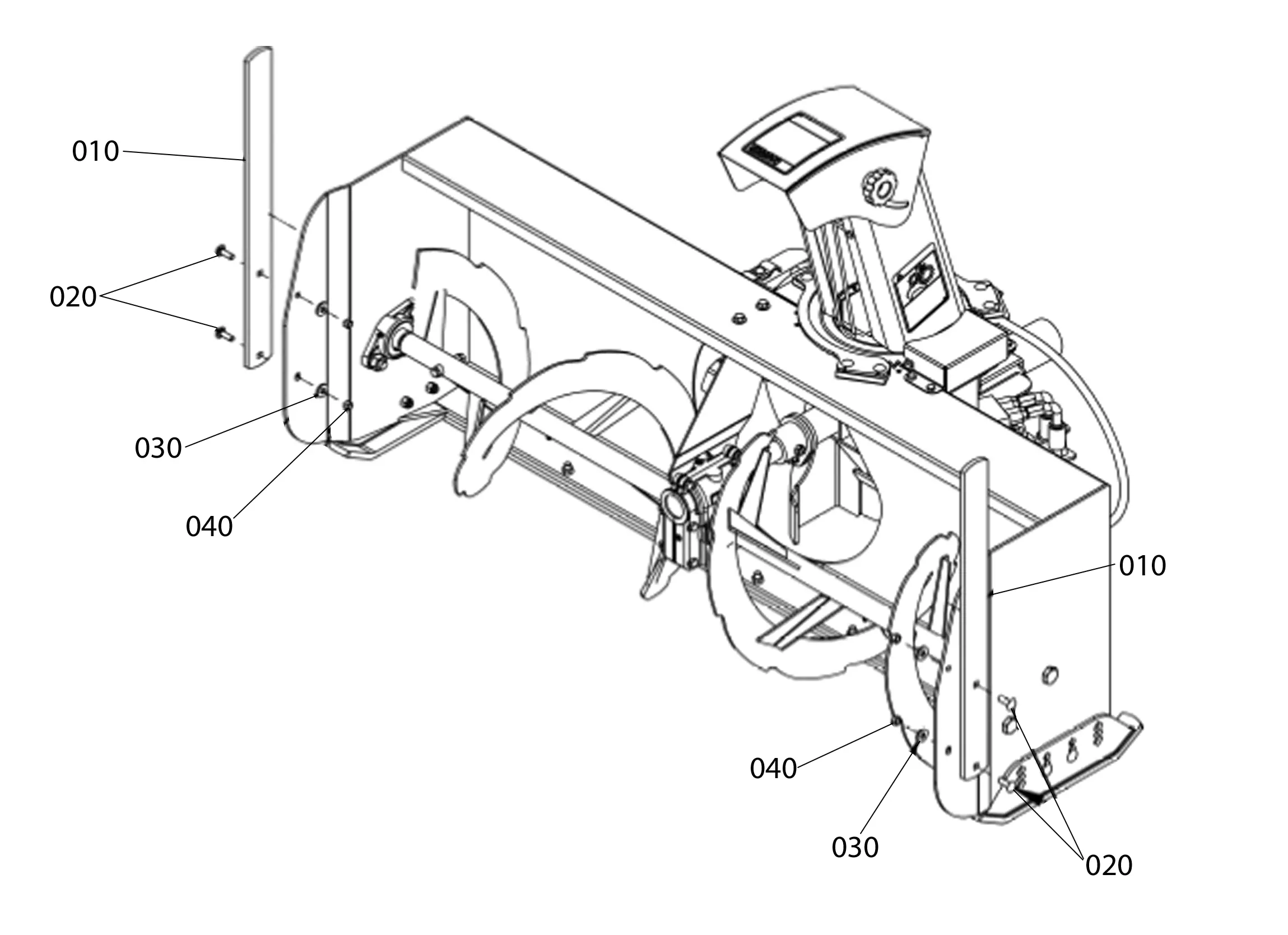 Kubota BX5447 (DRIFT CUTTERS) Parts Diagrams