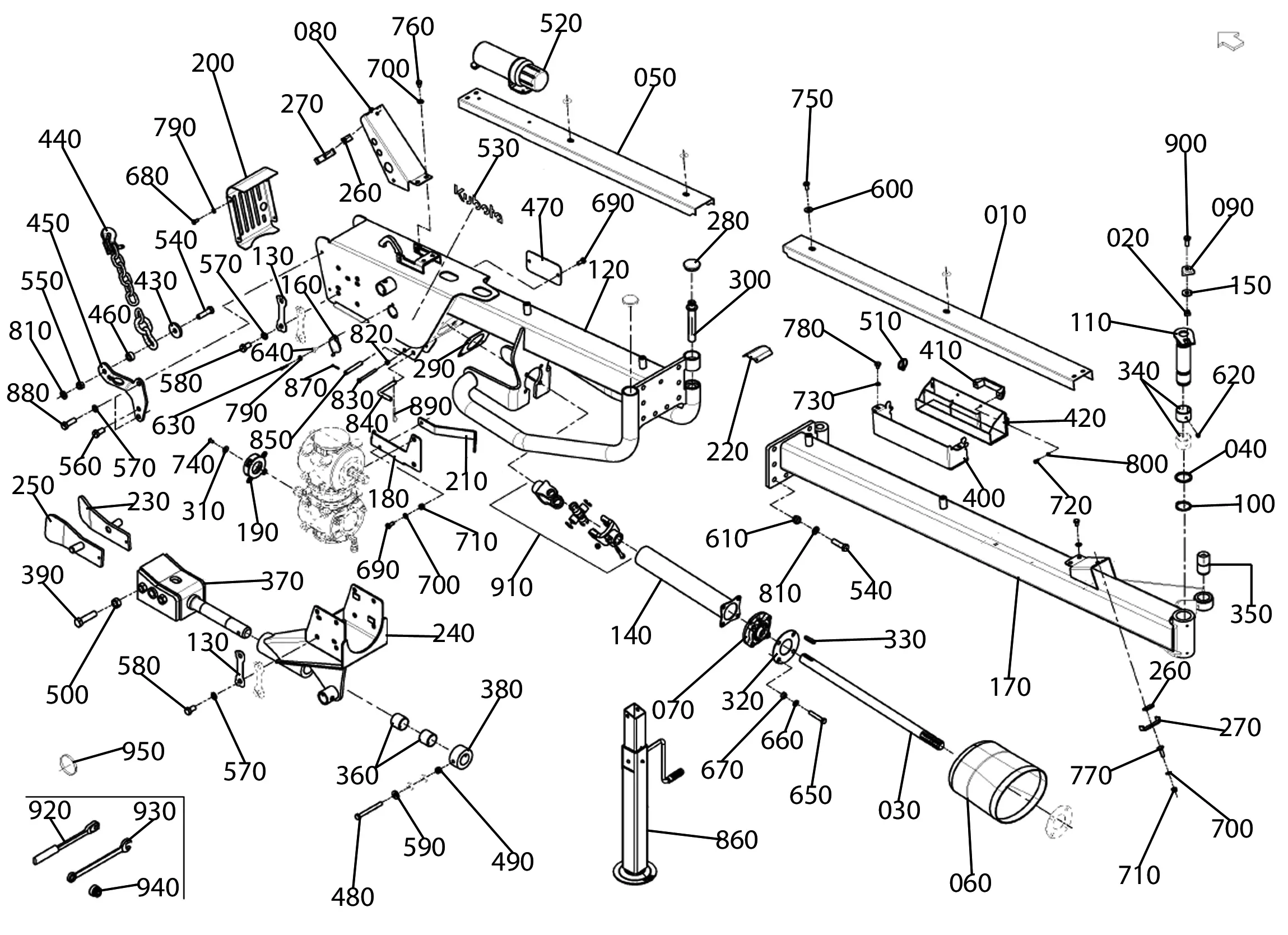 ケンタページ Kubota Tractor ZG327PA(S.NO.;>=60001) F13000 Pto Gear Shift