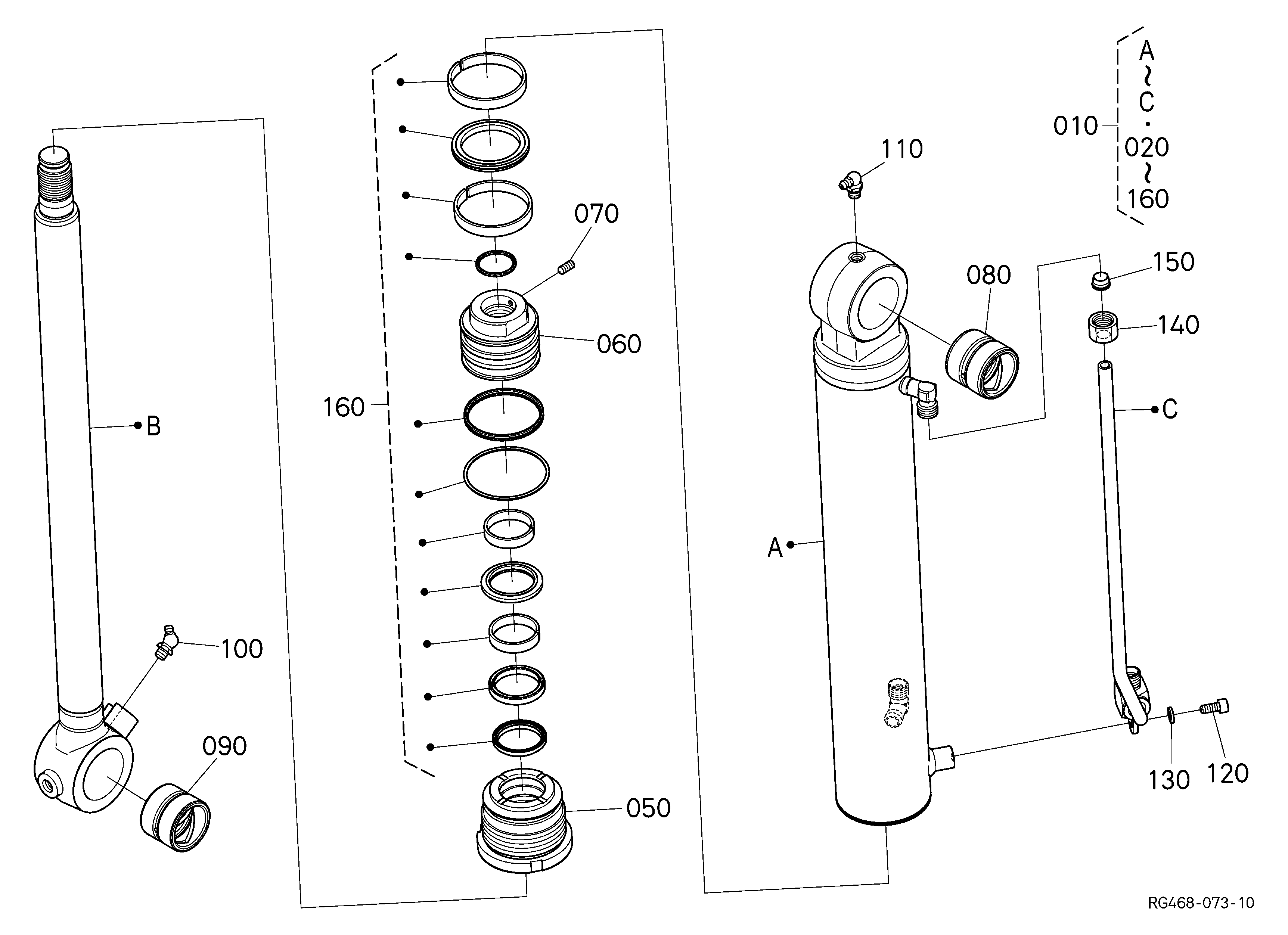 Kubota KX030-4 Parts Diagrams