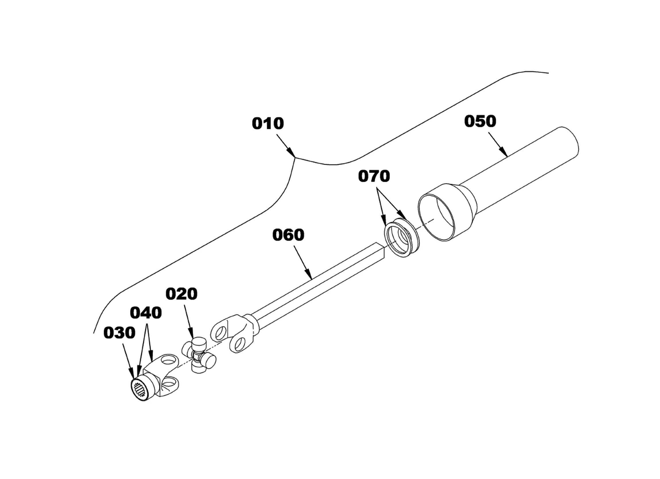 Kubota LX2940B SUBFRAME & 4-POINT HITCH S/N 22220588 AND UP Parts