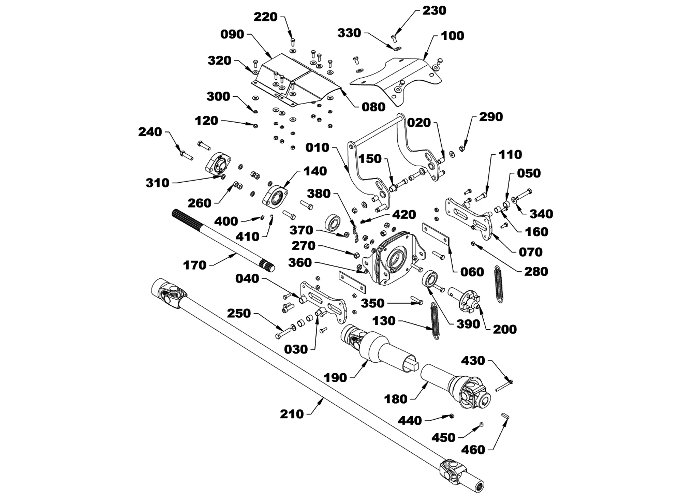 Kubota LX6971 - 4-PT HITCH & SUBFRAME S/N 22300001 AND UP Parts