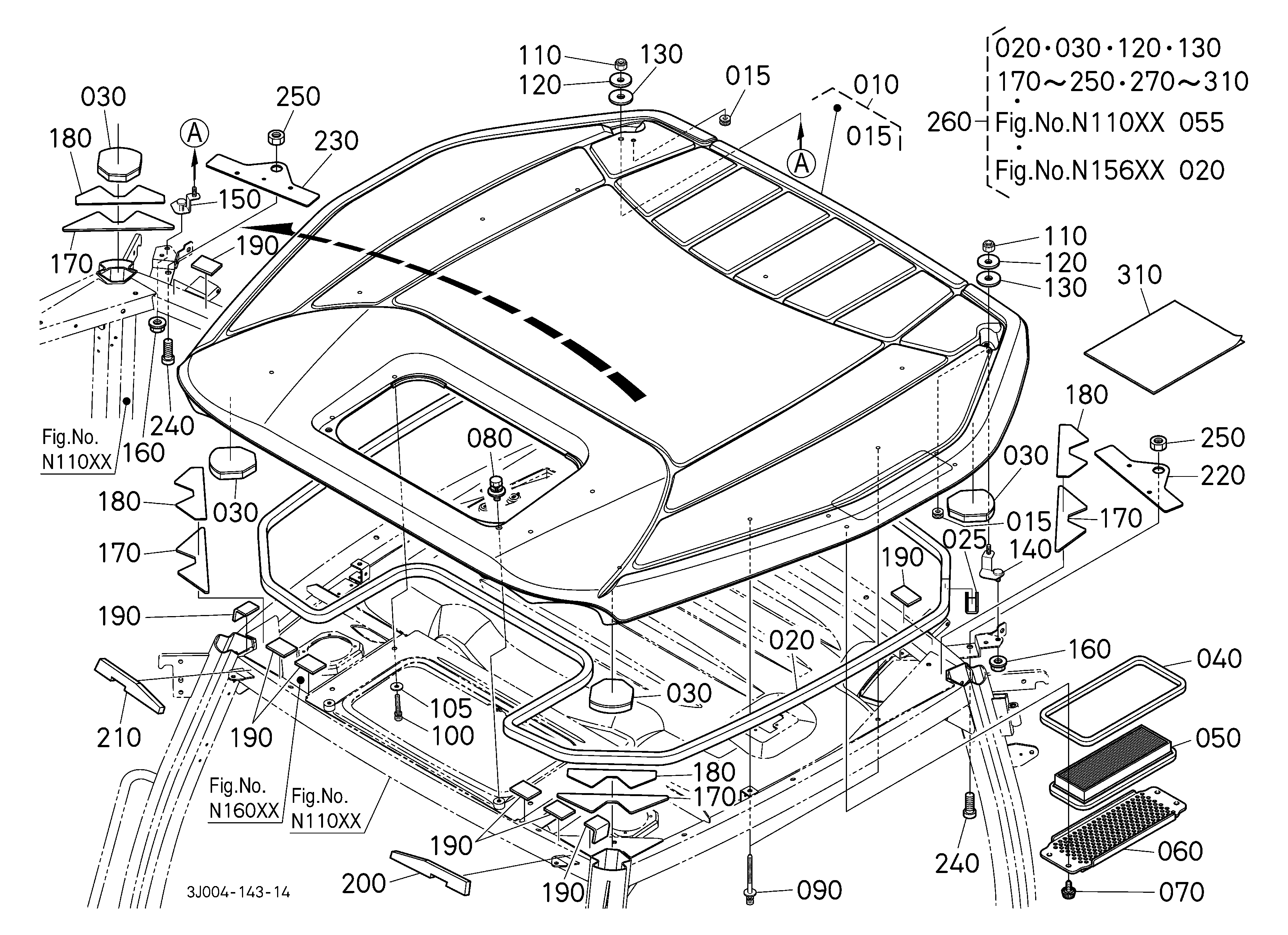 Kubota M7-154P KVT Parts Diagrams