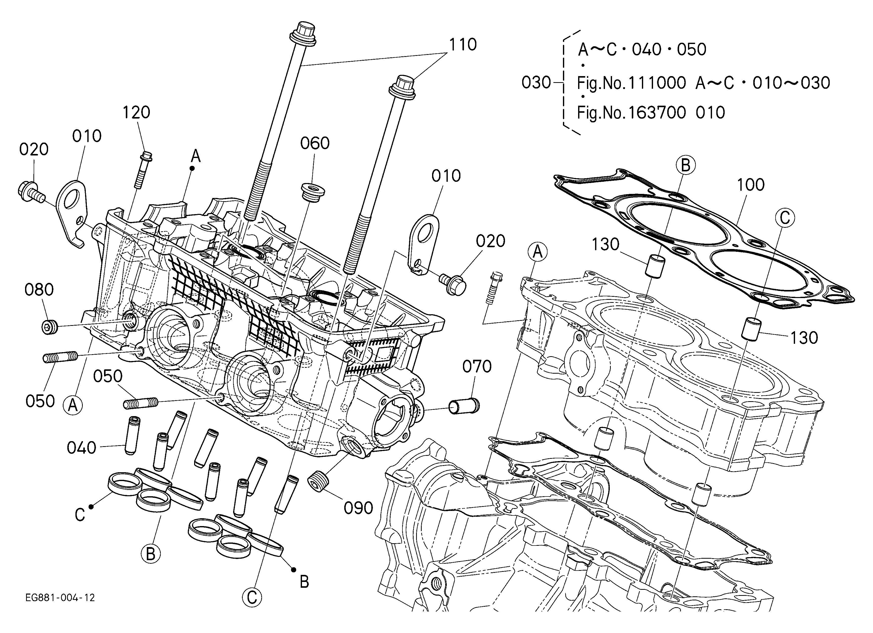 Kubota RTV-XG850 2025/2026 MODEL EVAP Parts Diagrams