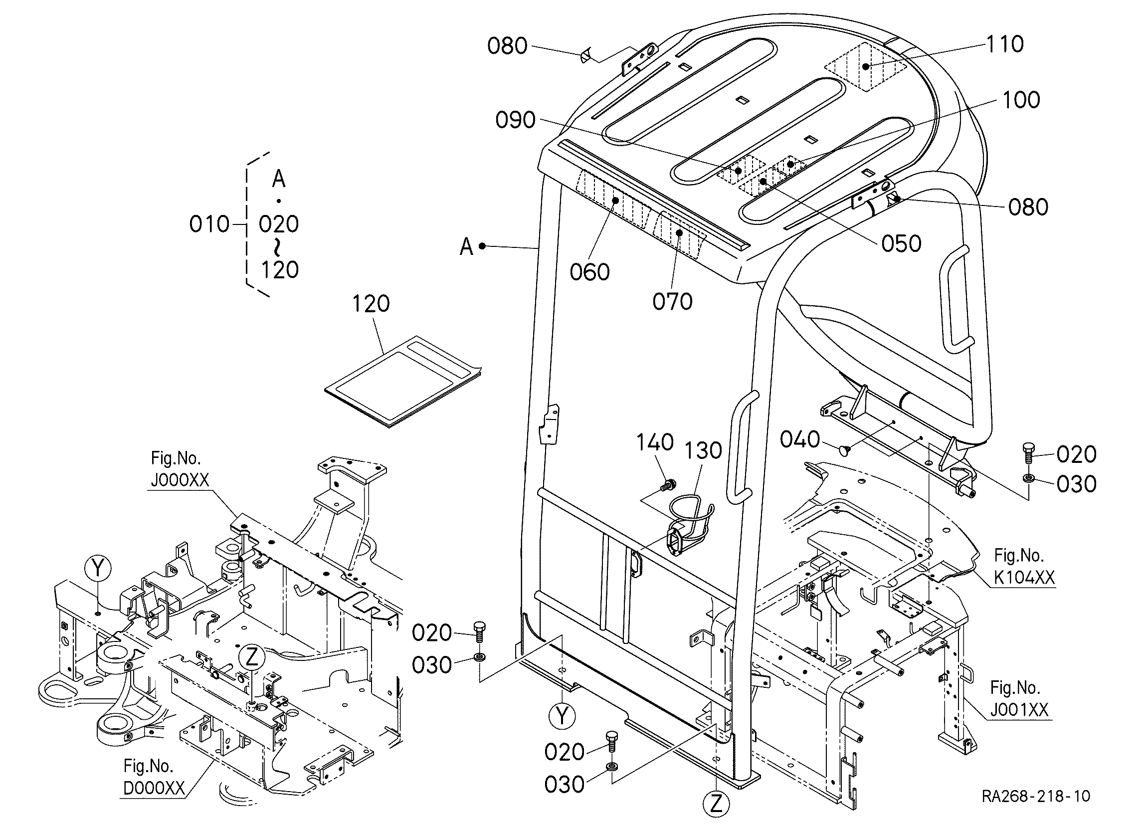 Kubota U17-5 Parts Diagrams